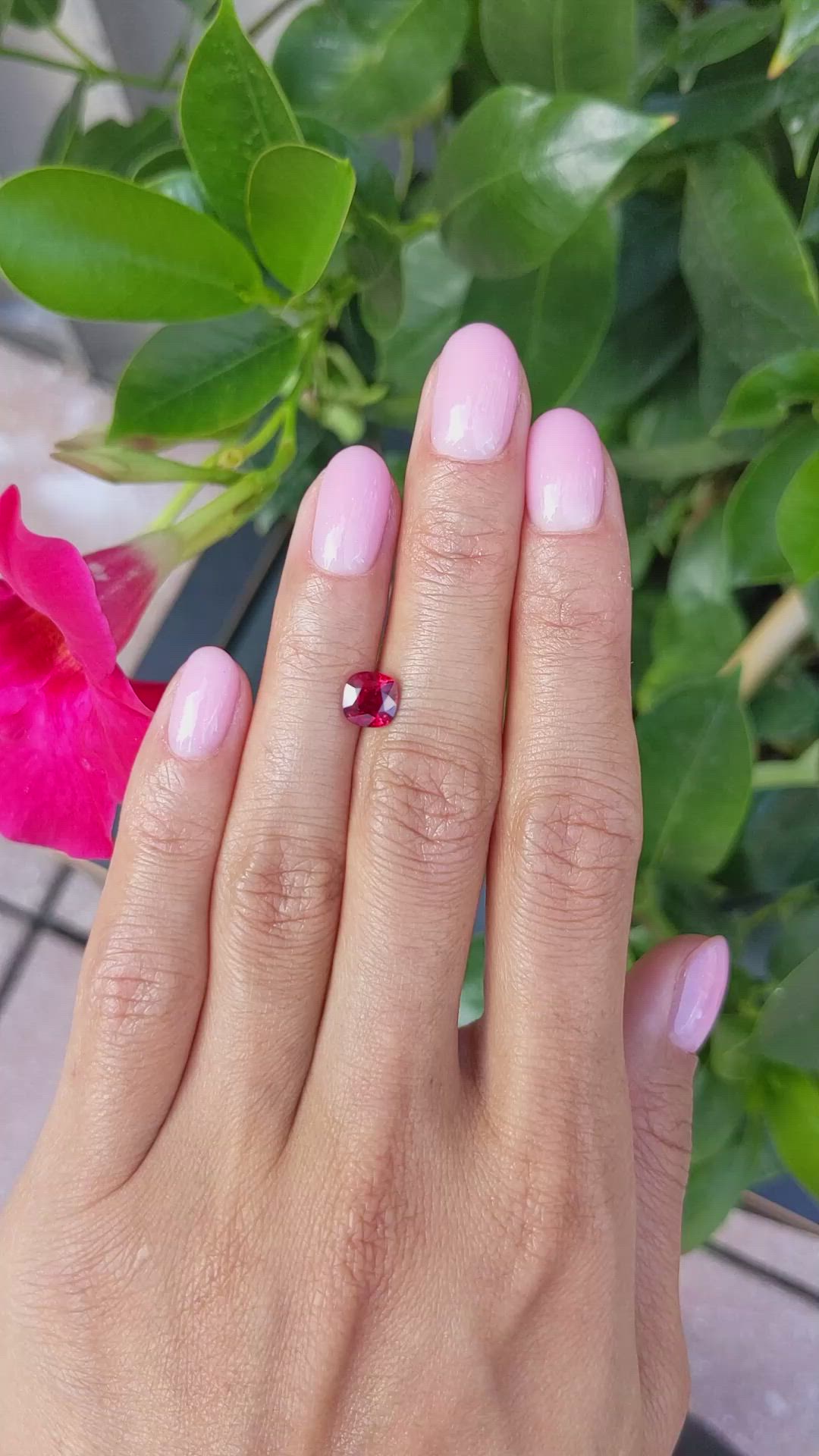 1.25 Ct. Ruby from Mozambique Size Video