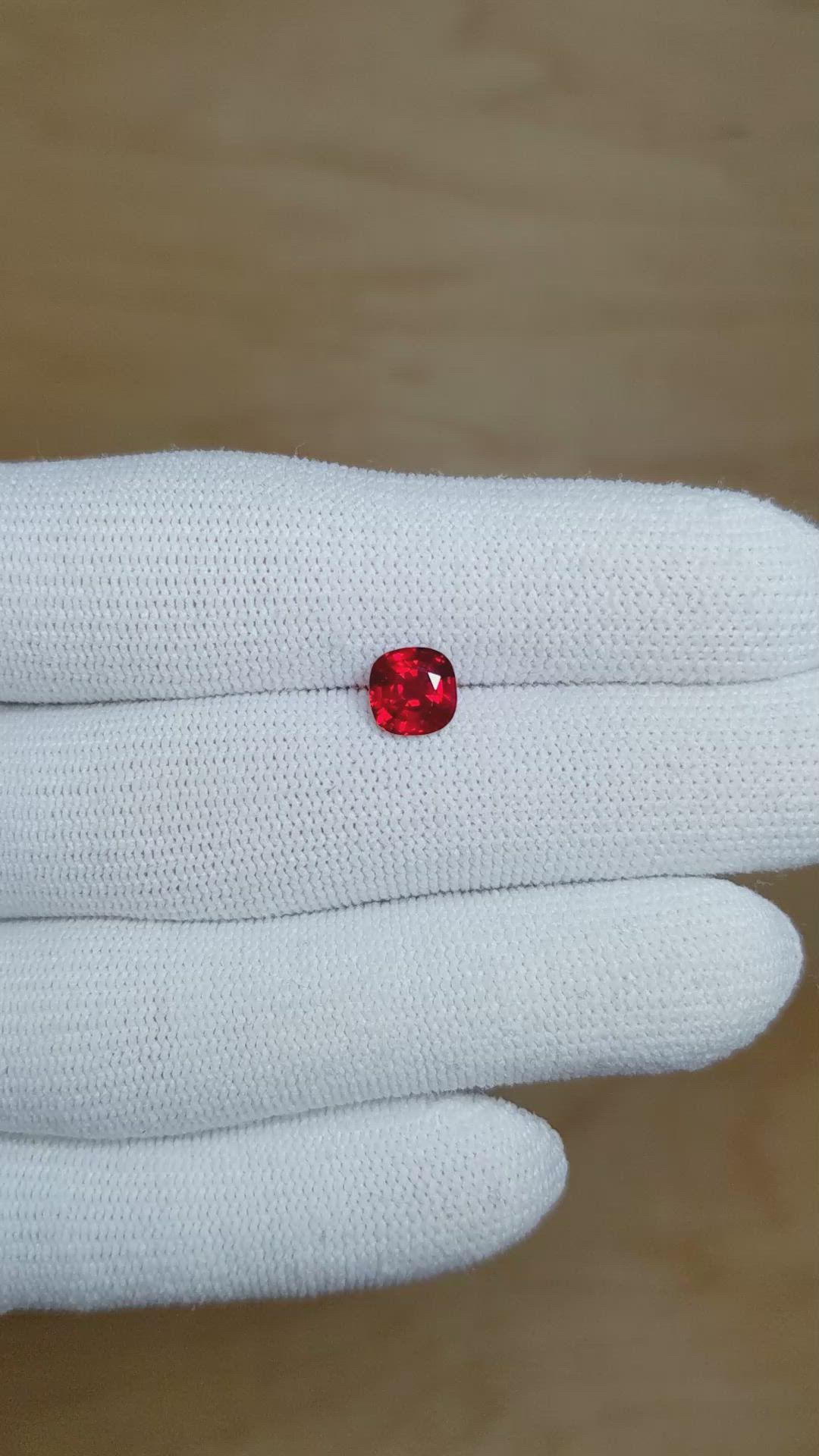 1.25 Ct. Ruby from Mozambique Size Video
