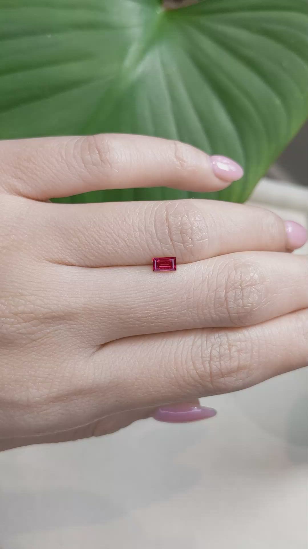 0.47 Ct. Ruby from Mozambique Size Video