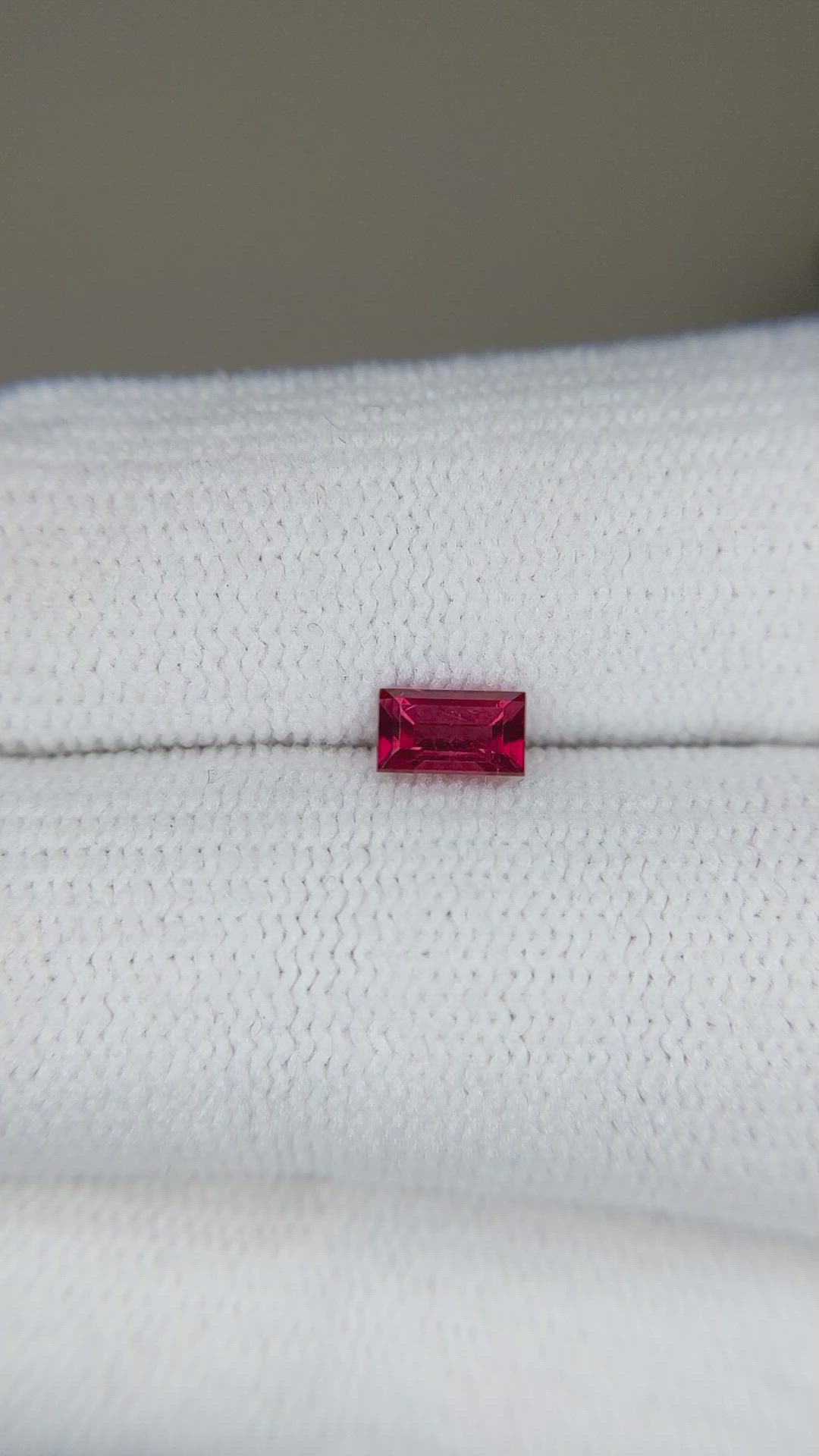 0.47 Ct. Ruby from Mozambique Size Video