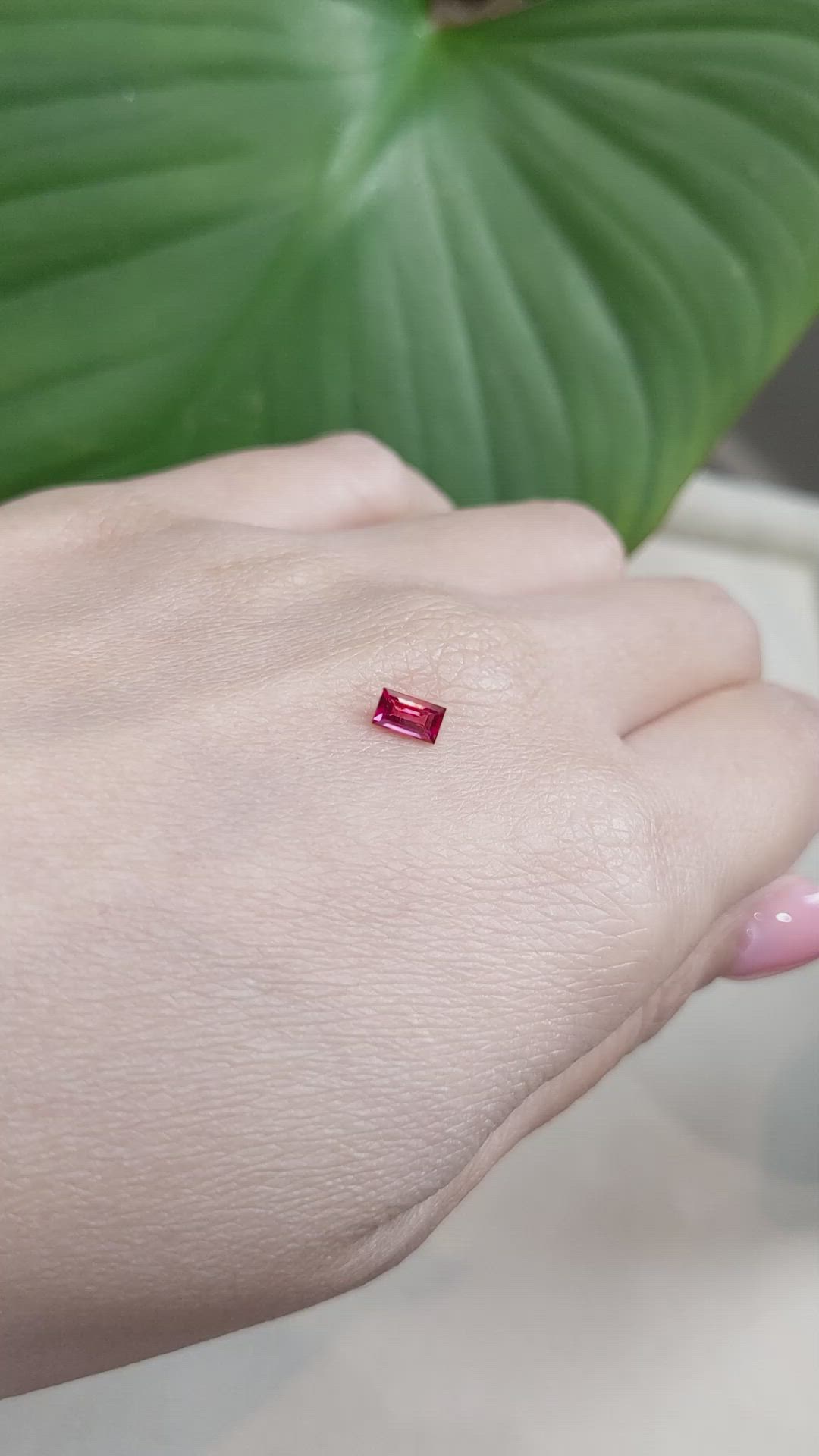 0.47 Ct. Ruby from Mozambique Size Video