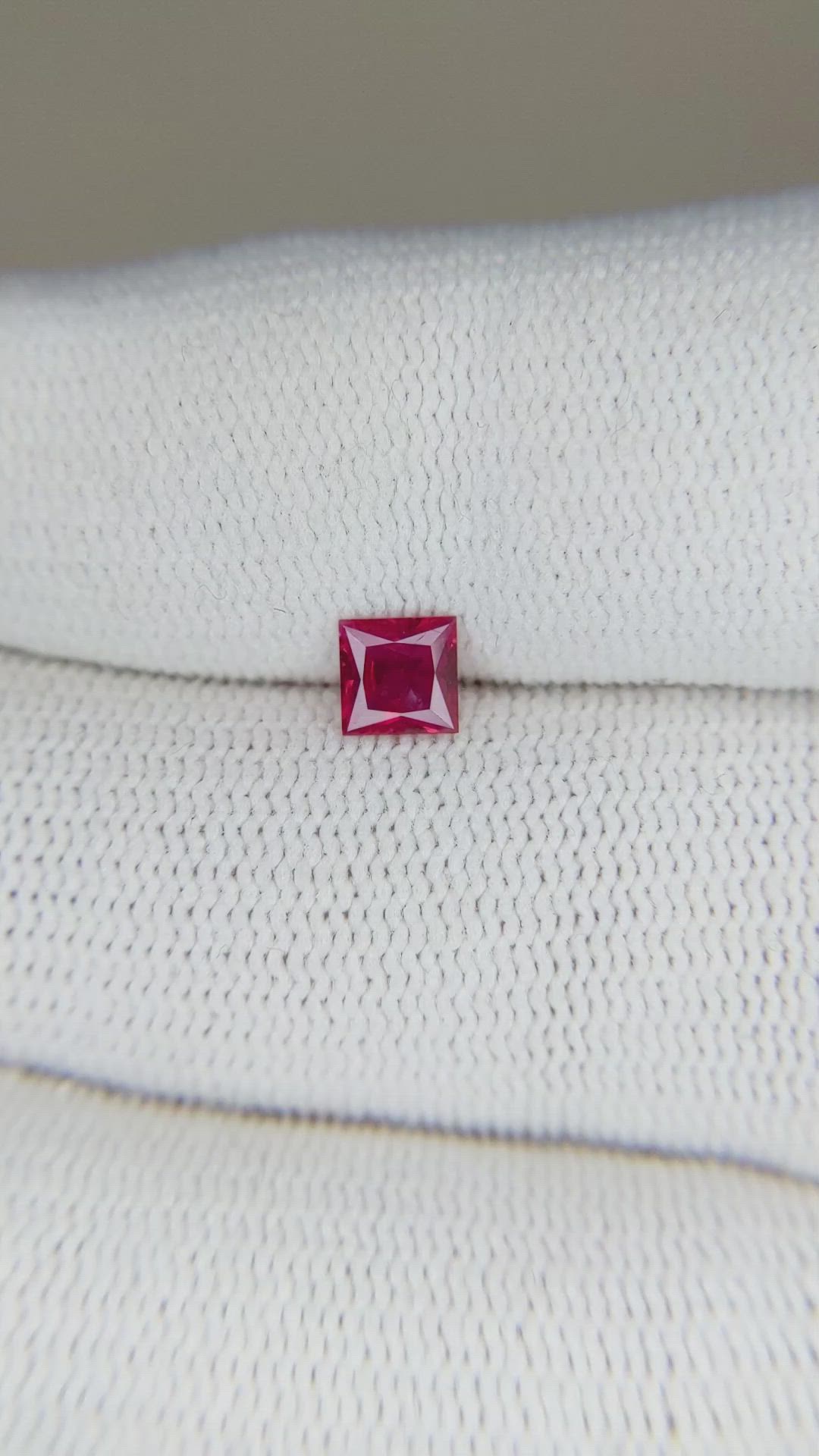 0.41 Ct. Ruby from Mozambique Size Video