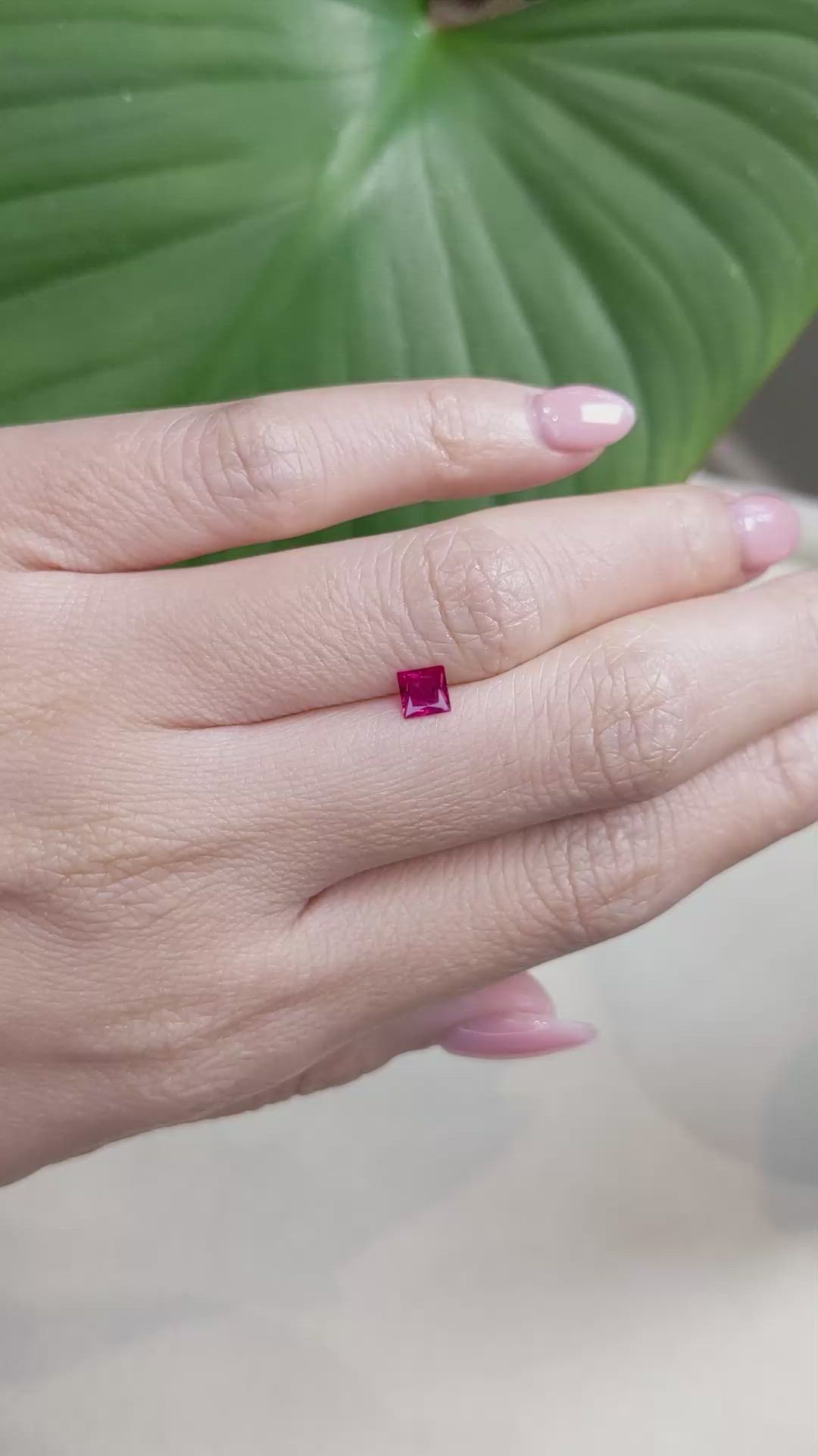 0.41 Ct. Ruby from Mozambique Size Video