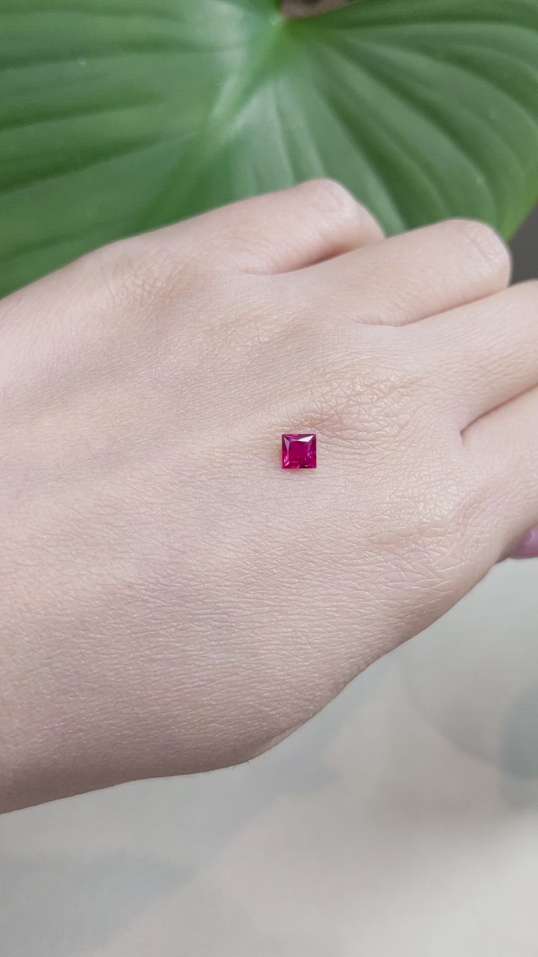 0.41 Ct. Ruby from Mozambique Size Video