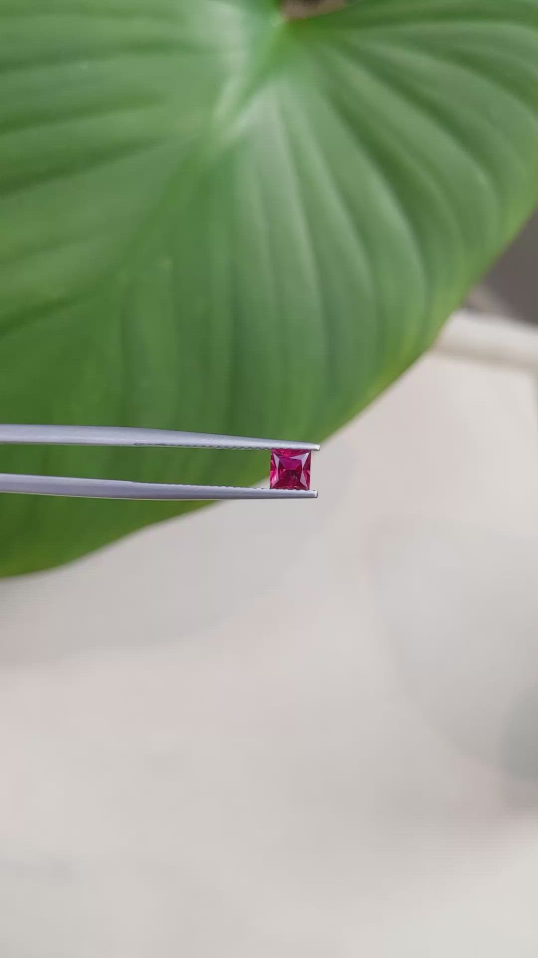 0.41 Ct. Ruby from Mozambique Size Video