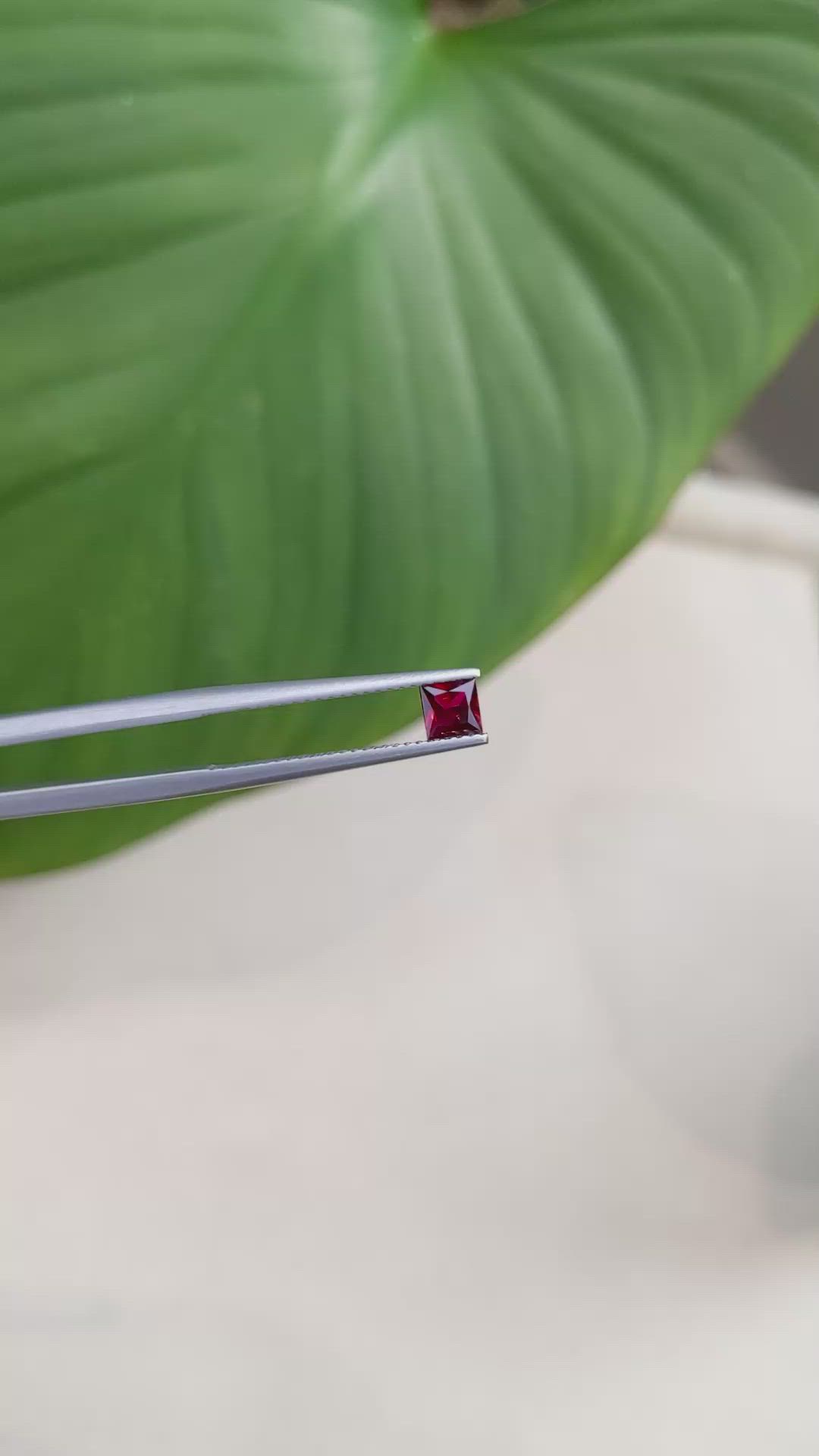 0.36 Ct. Ruby from Mozambique Size Video