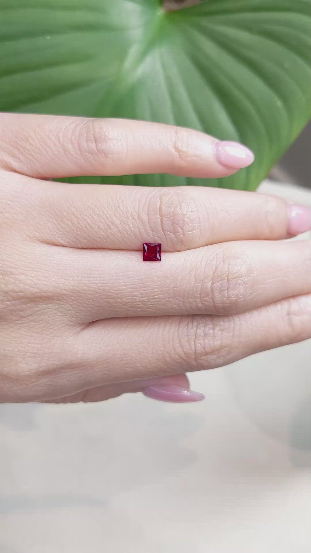 0.36 Ct. Ruby from Mozambique Size Video