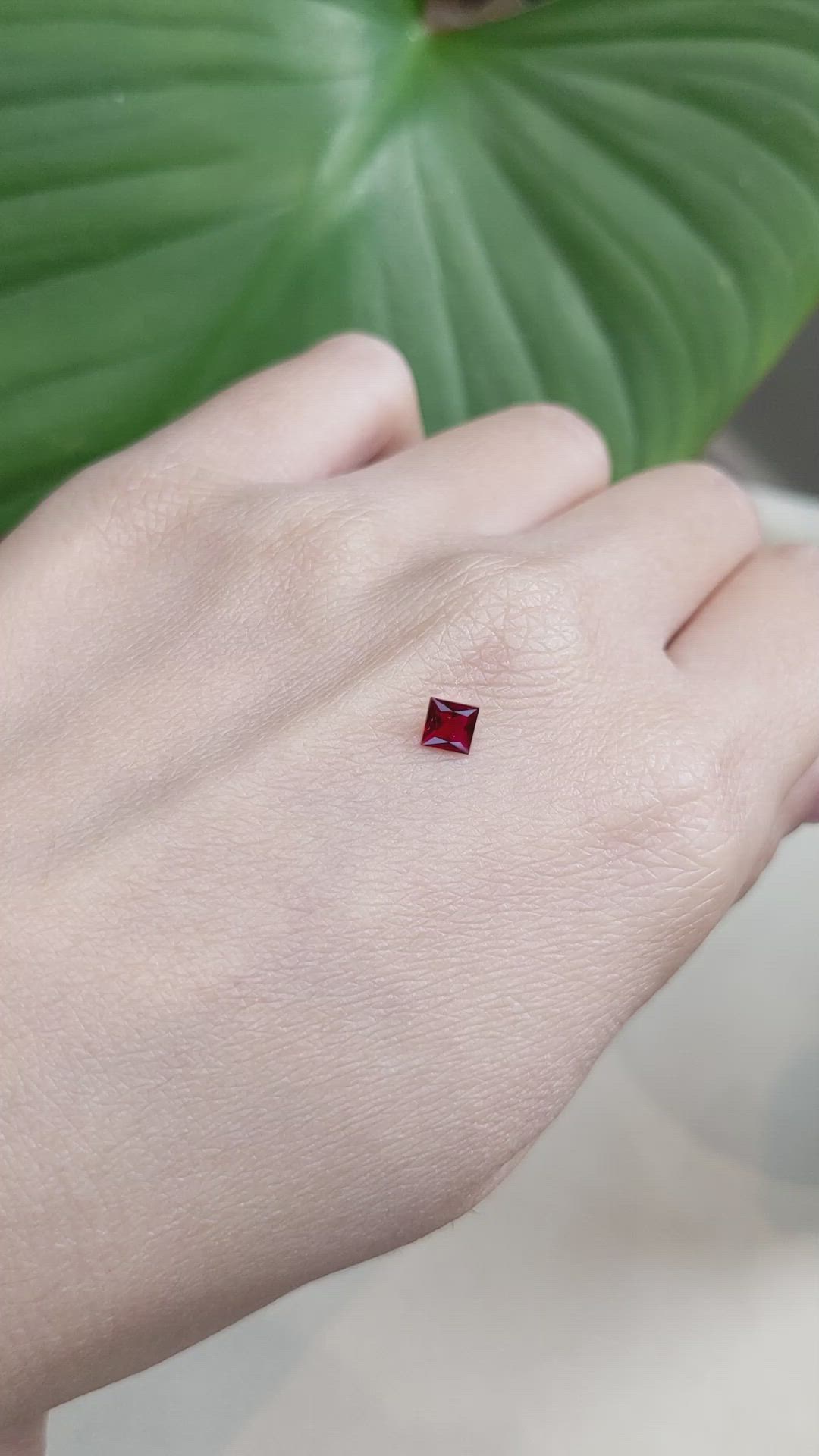 0.36 Ct. Ruby from Mozambique Size Video