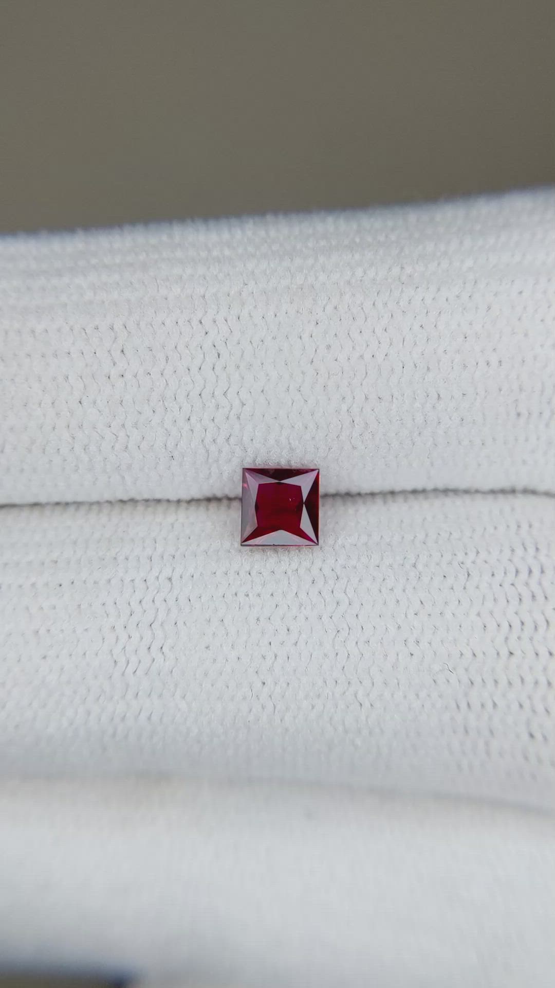 0.36 Ct. Ruby from Mozambique Size Video