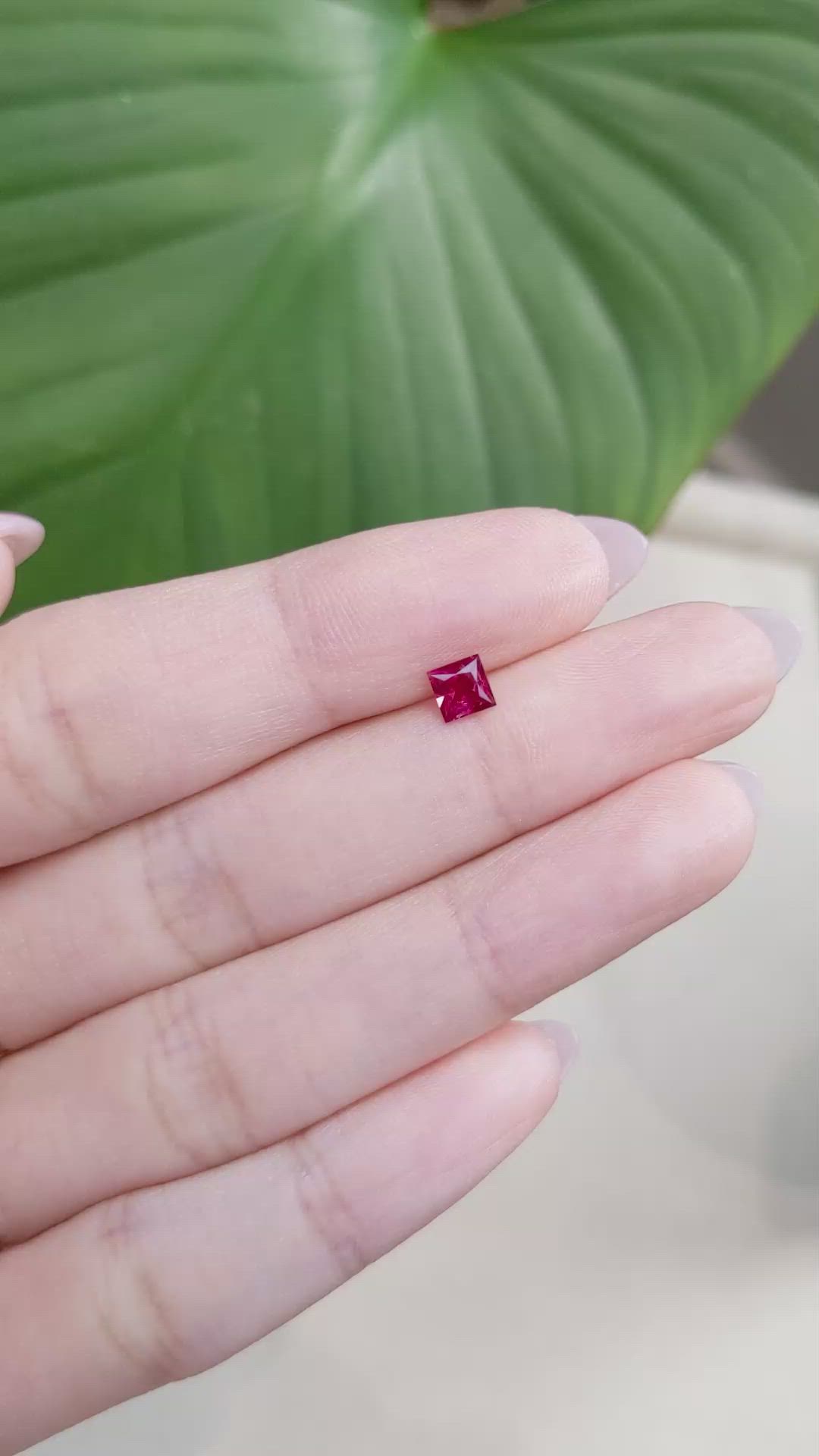 0.43 Ct. Ruby from Mozambique Size Video