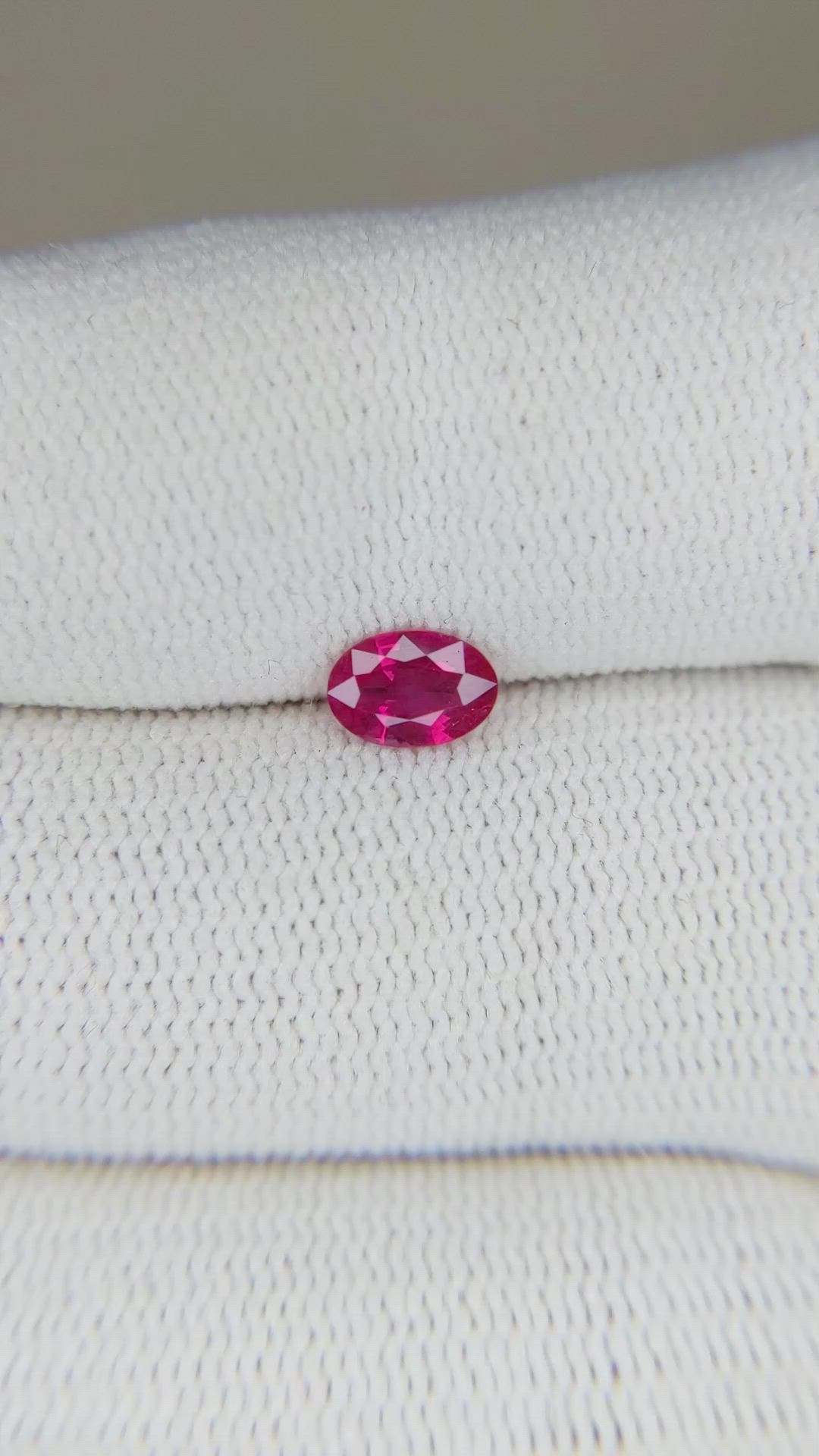 0.48 Ct. Ruby from Mozambique Size Video