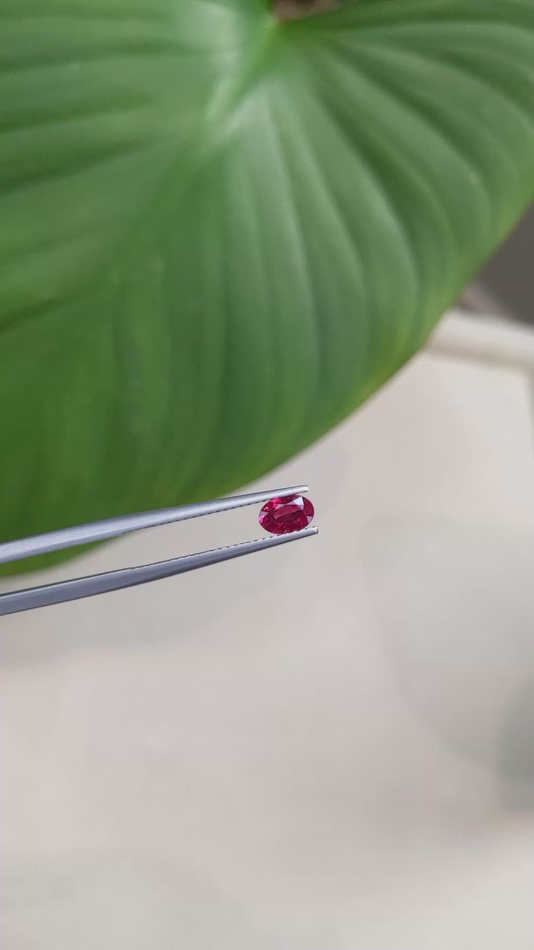 0.48 Ct. Ruby from Mozambique Size Video