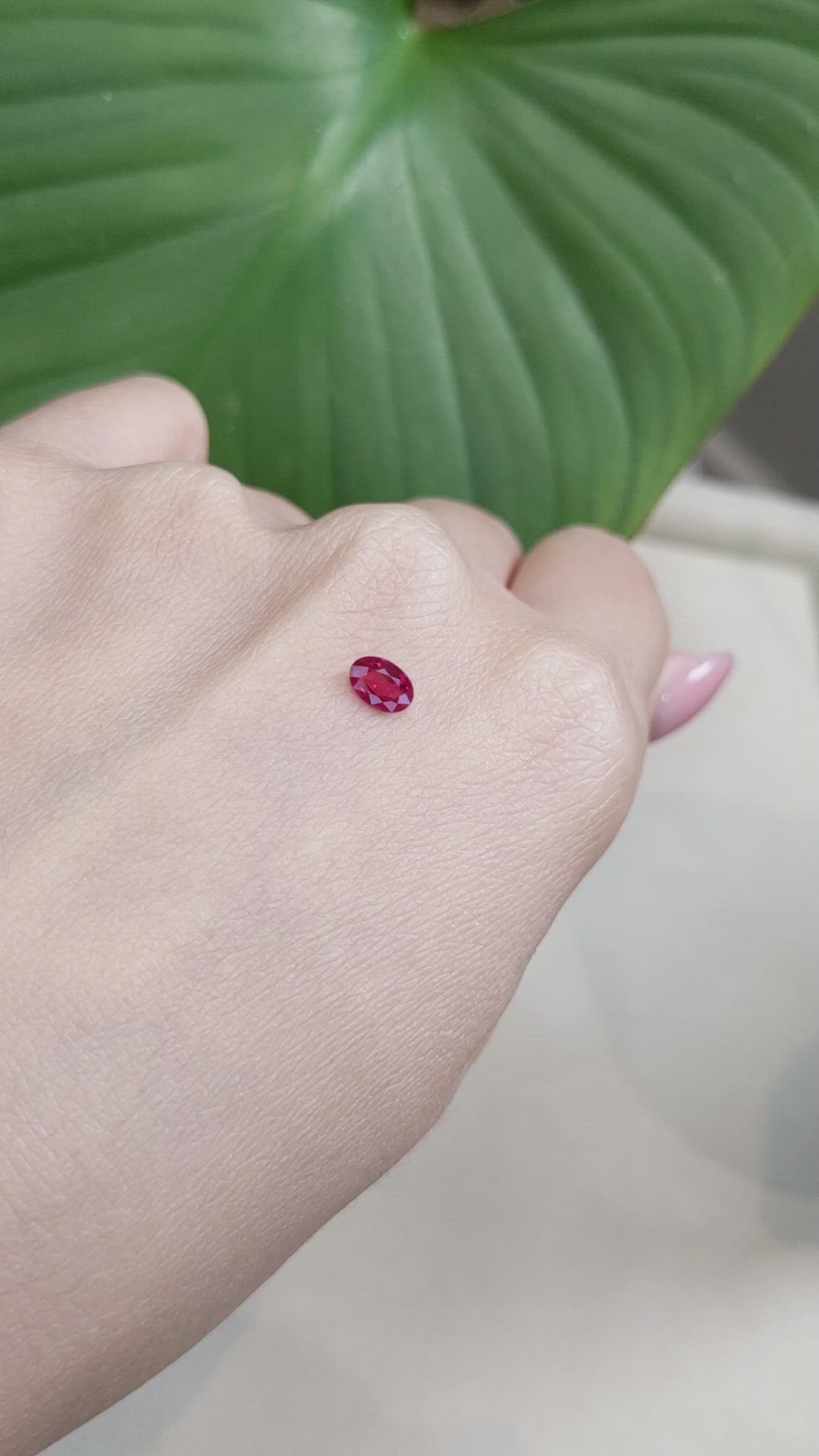 0.48 Ct. Ruby from Mozambique Size Video