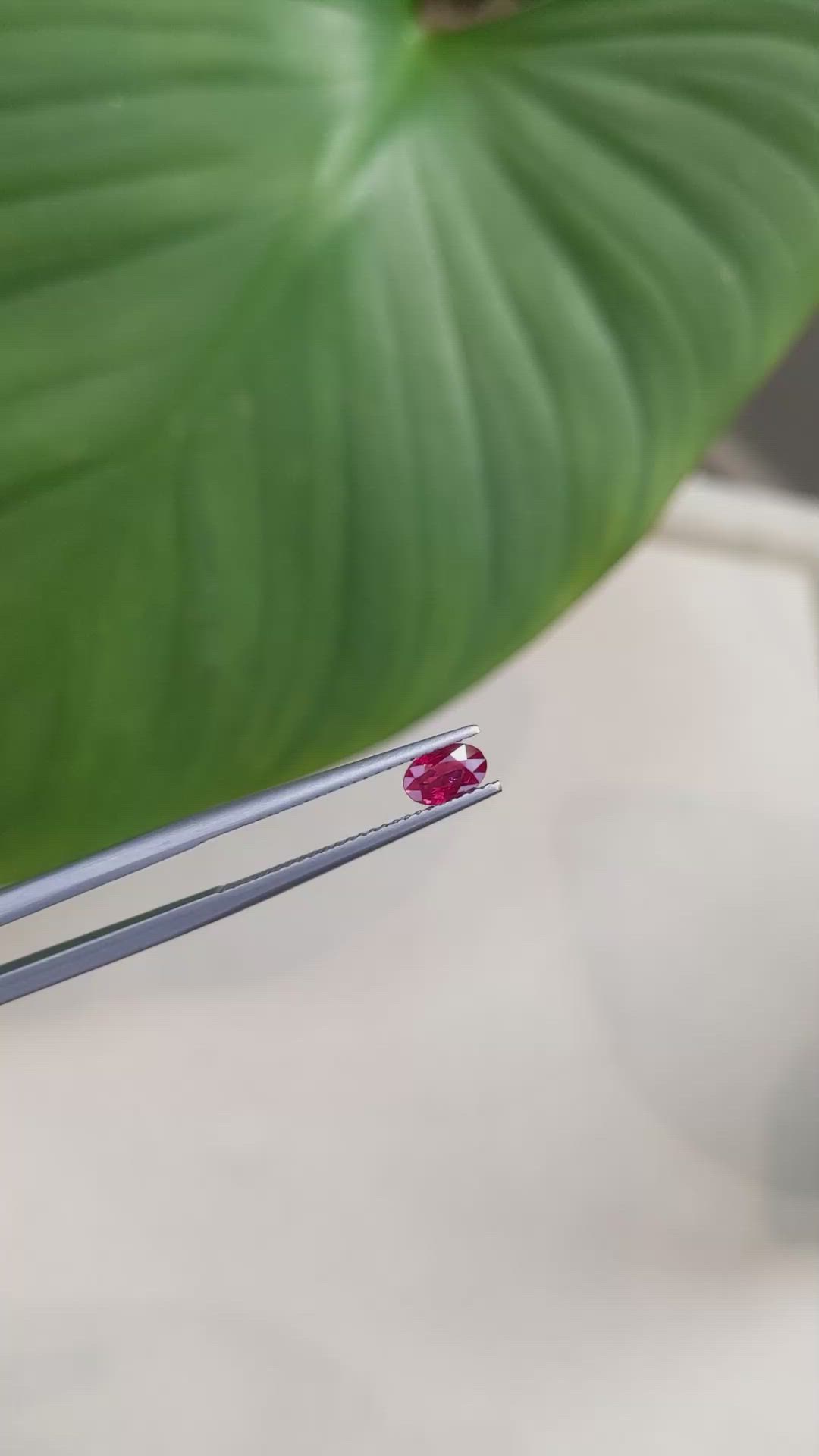 0.48 Ct. Ruby from Mozambique Size Video