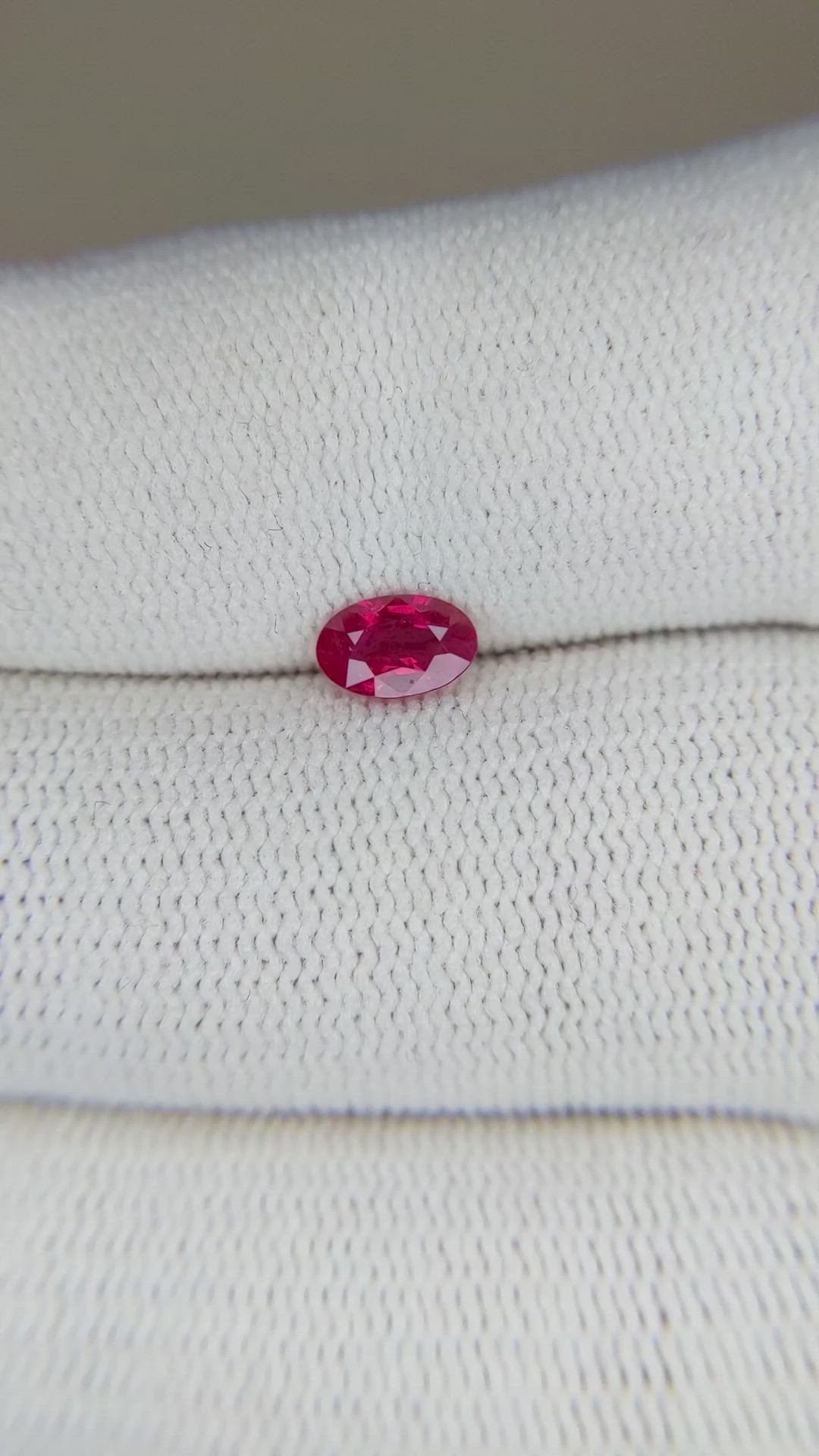 0.48 Ct. Ruby from Mozambique Size Video