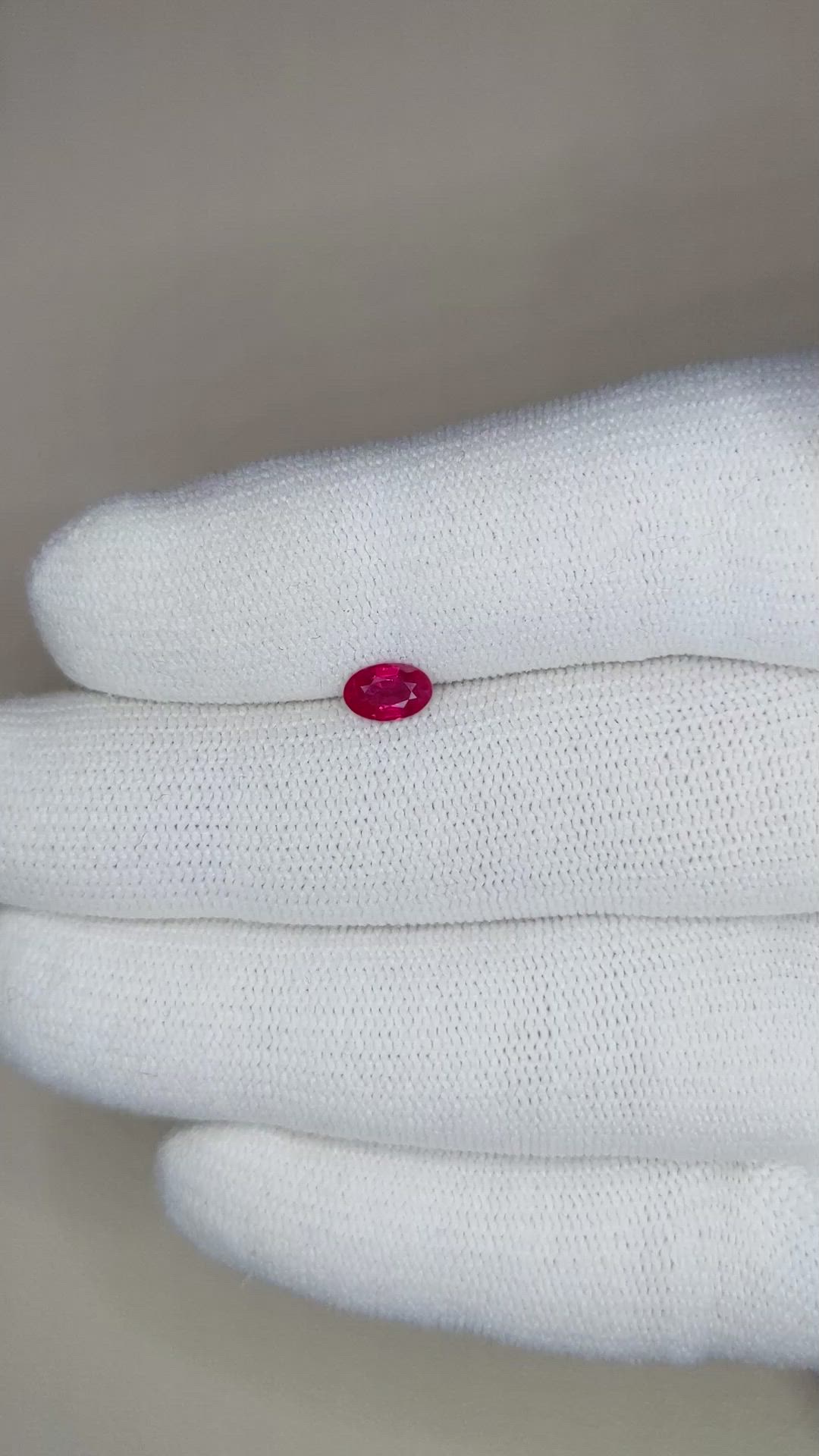 0.48 Ct. Ruby from Mozambique Size Video