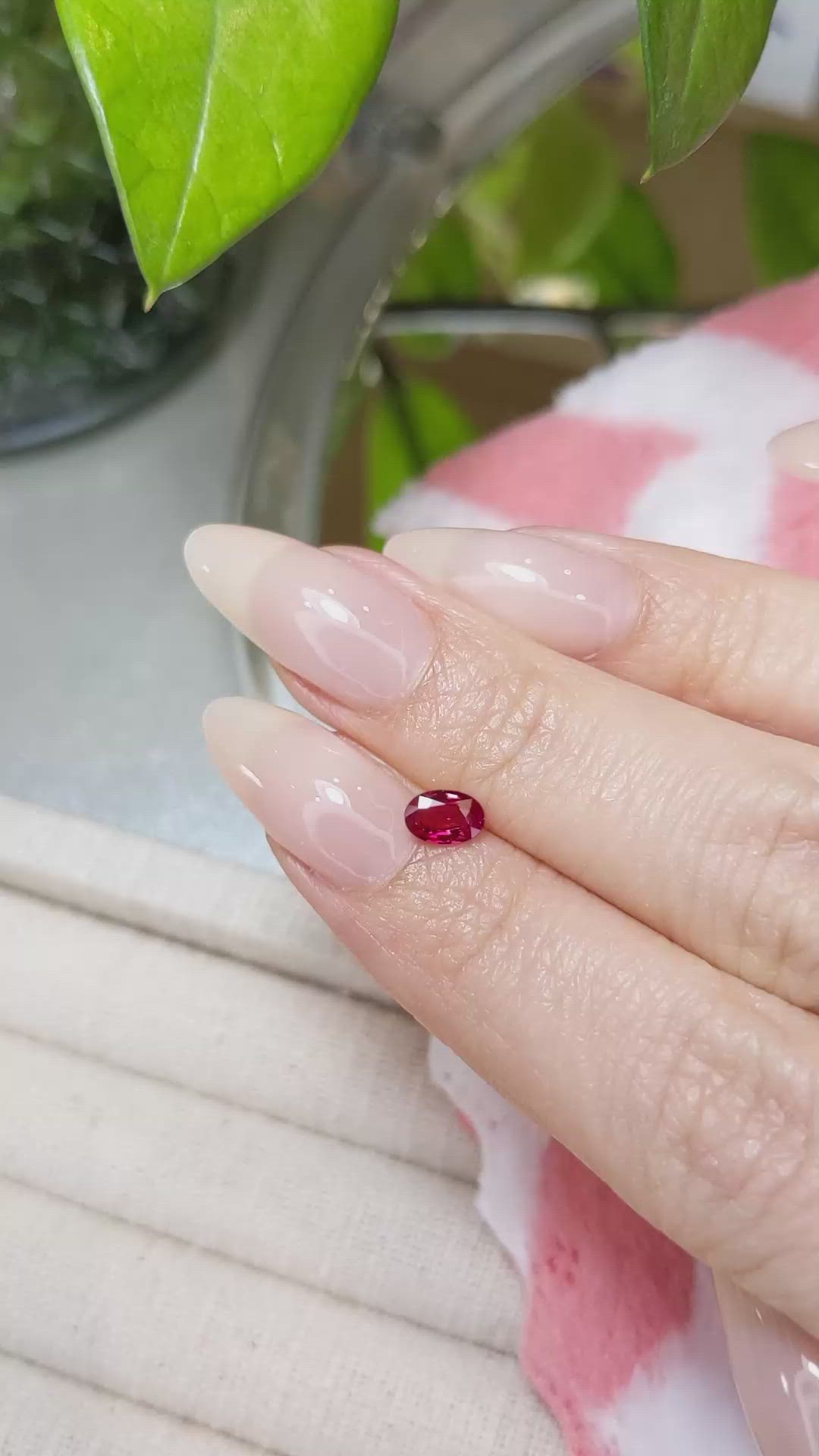 0.49 Ct. Ruby from Mozambique Size Video