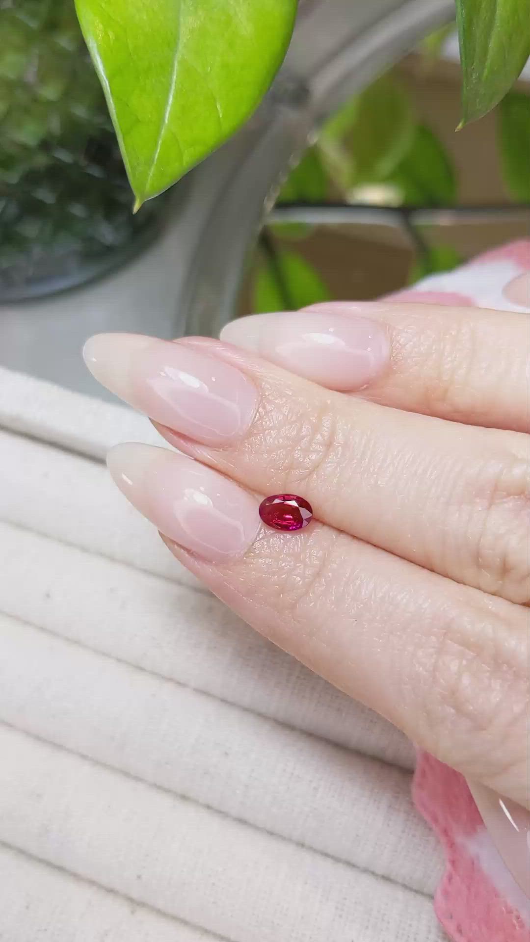 0.57 Ct. Ruby from Mozambique Size Video