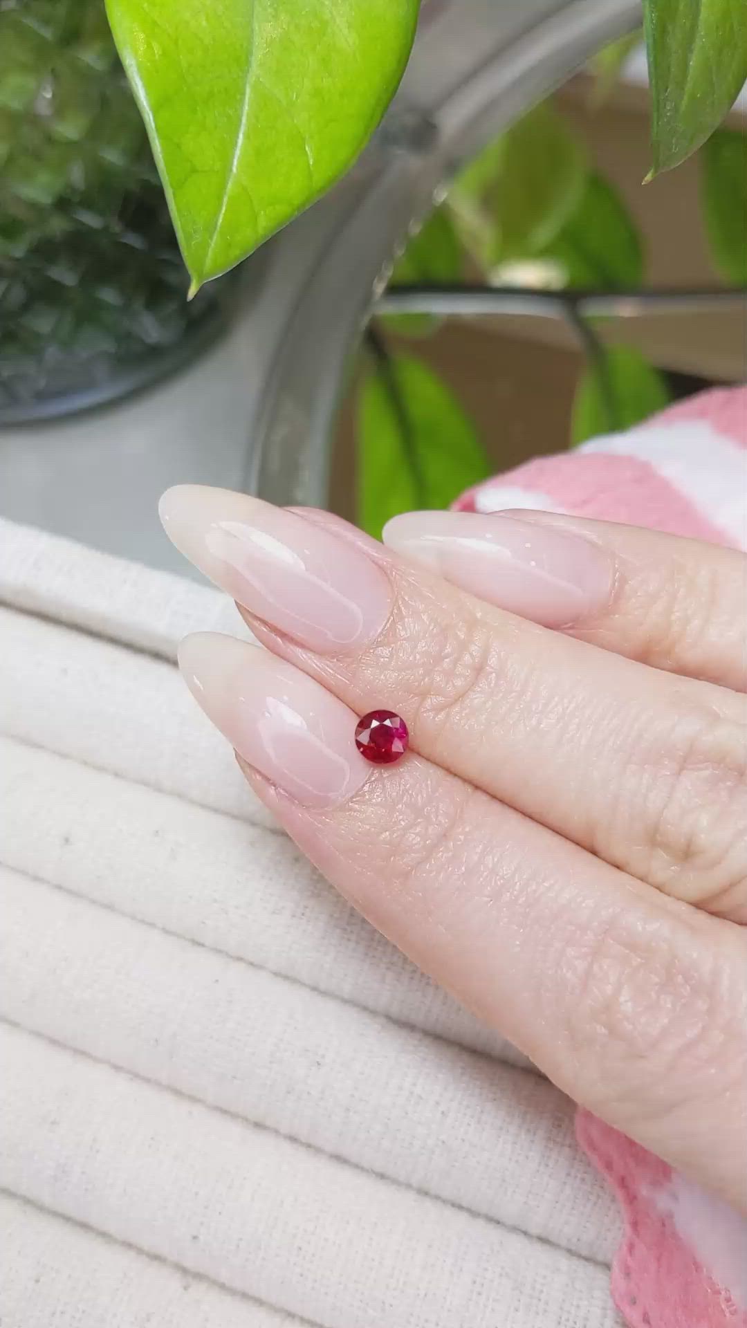 0.55 Ct. Ruby from Mozambique Size Video