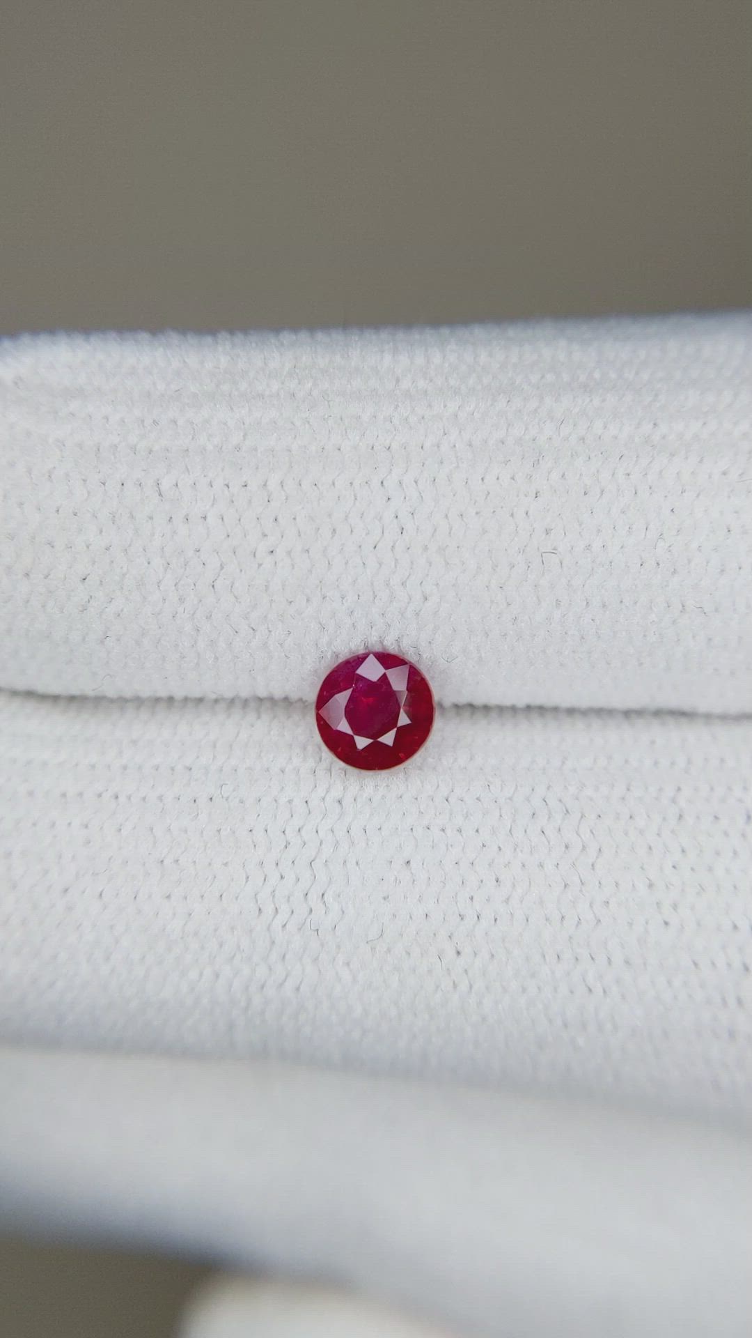 0.55 Ct. Ruby from Mozambique Size Video