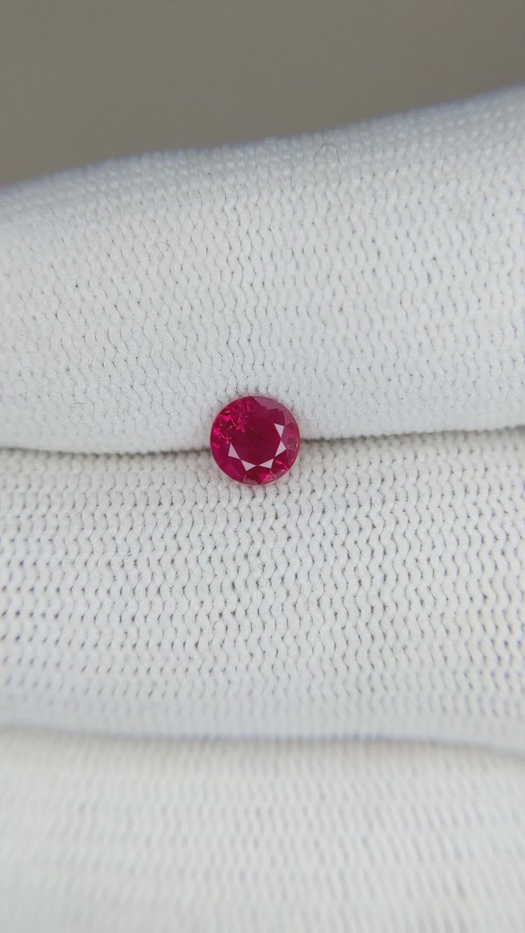 0.69 Ct. Ruby from Mozambique Size Video