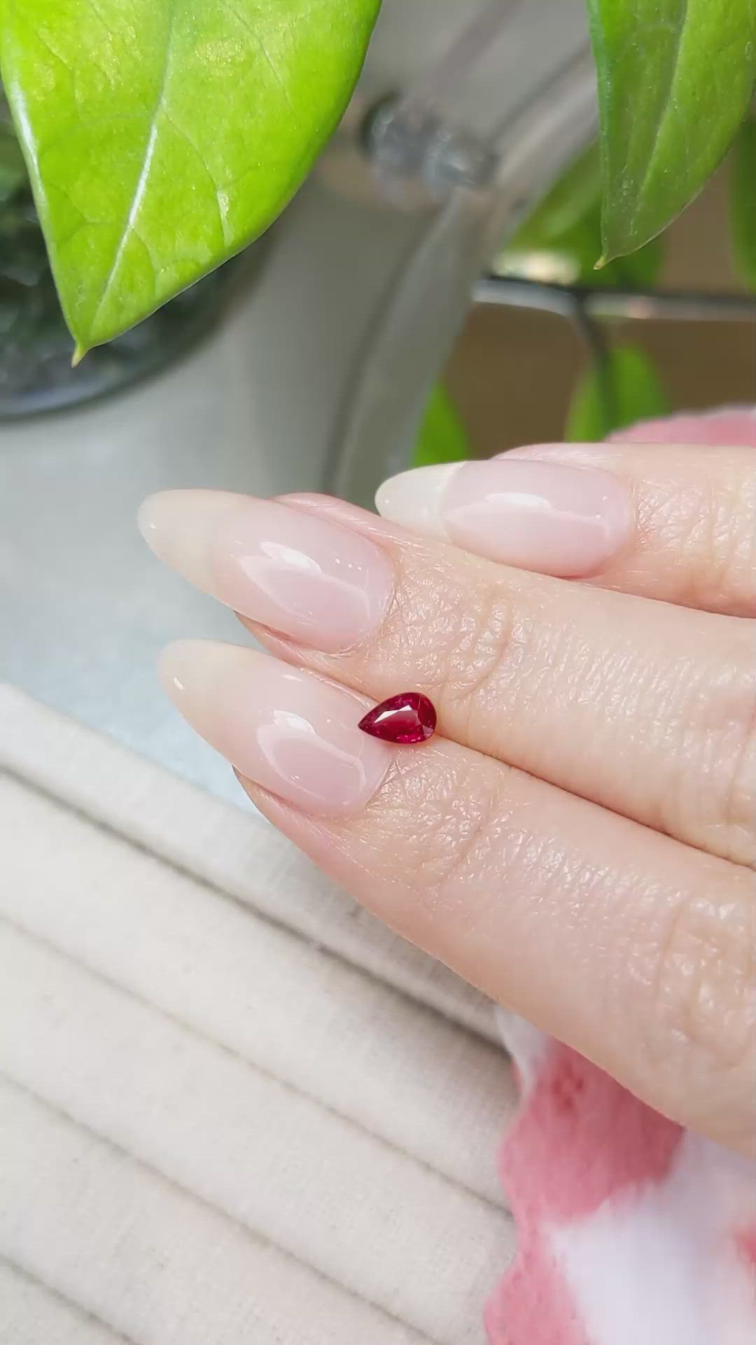 0.43 Ct. Ruby from Mozambique Size Video