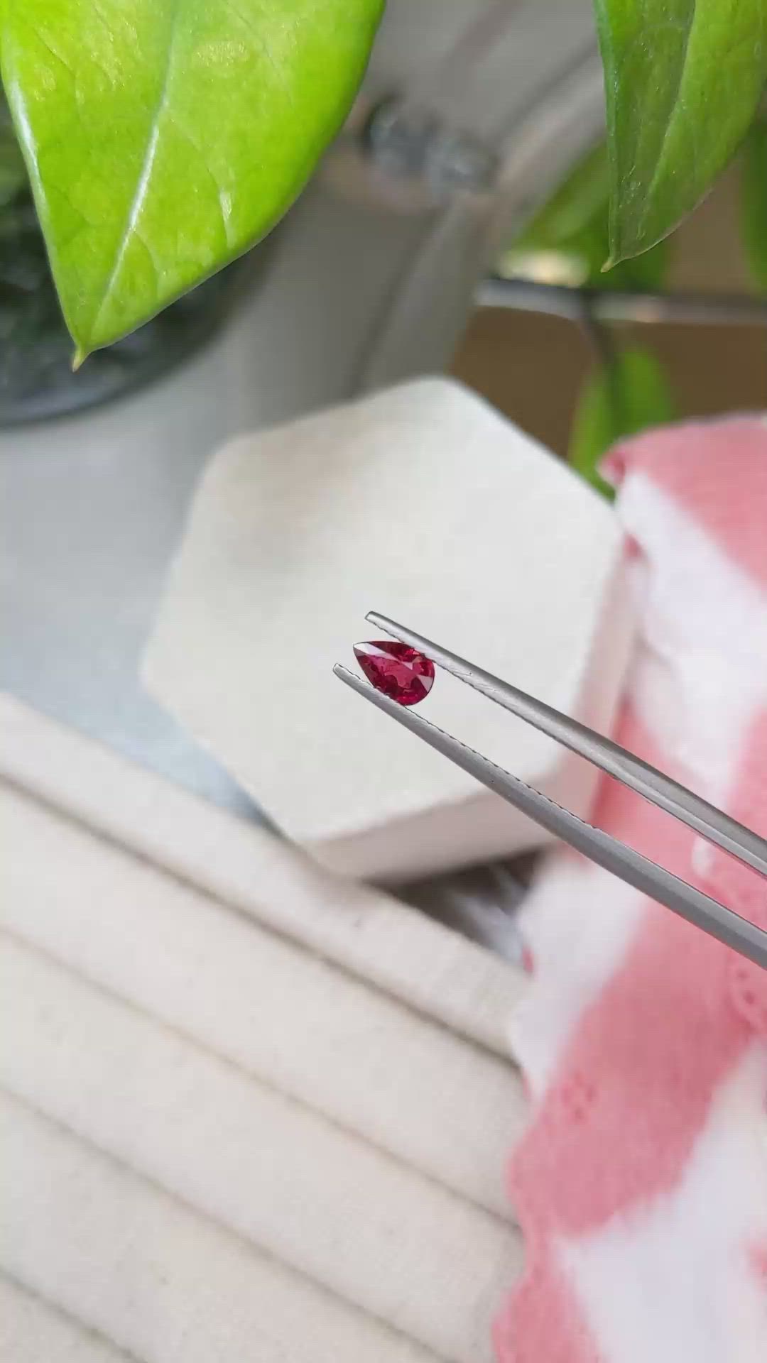 0.43 Ct. Ruby from Mozambique Size Video