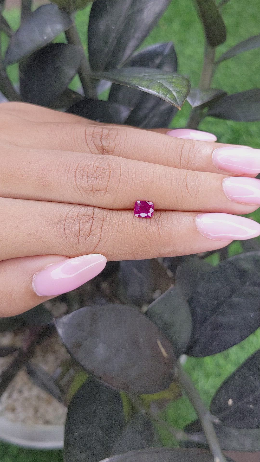 0.70 Ct. Ruby from Madagascar Size Video
