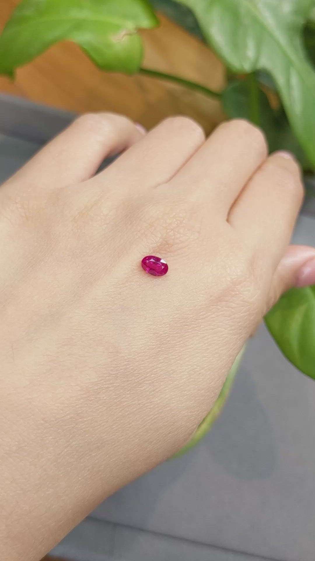 0.58 Ct. Ruby from Burma (Myanmar) Size Video