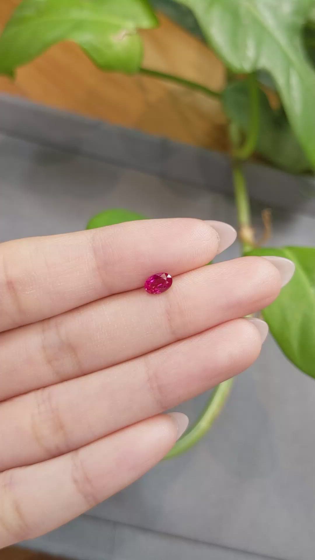 0.58 Ct. Ruby from Burma (Myanmar) Size Video