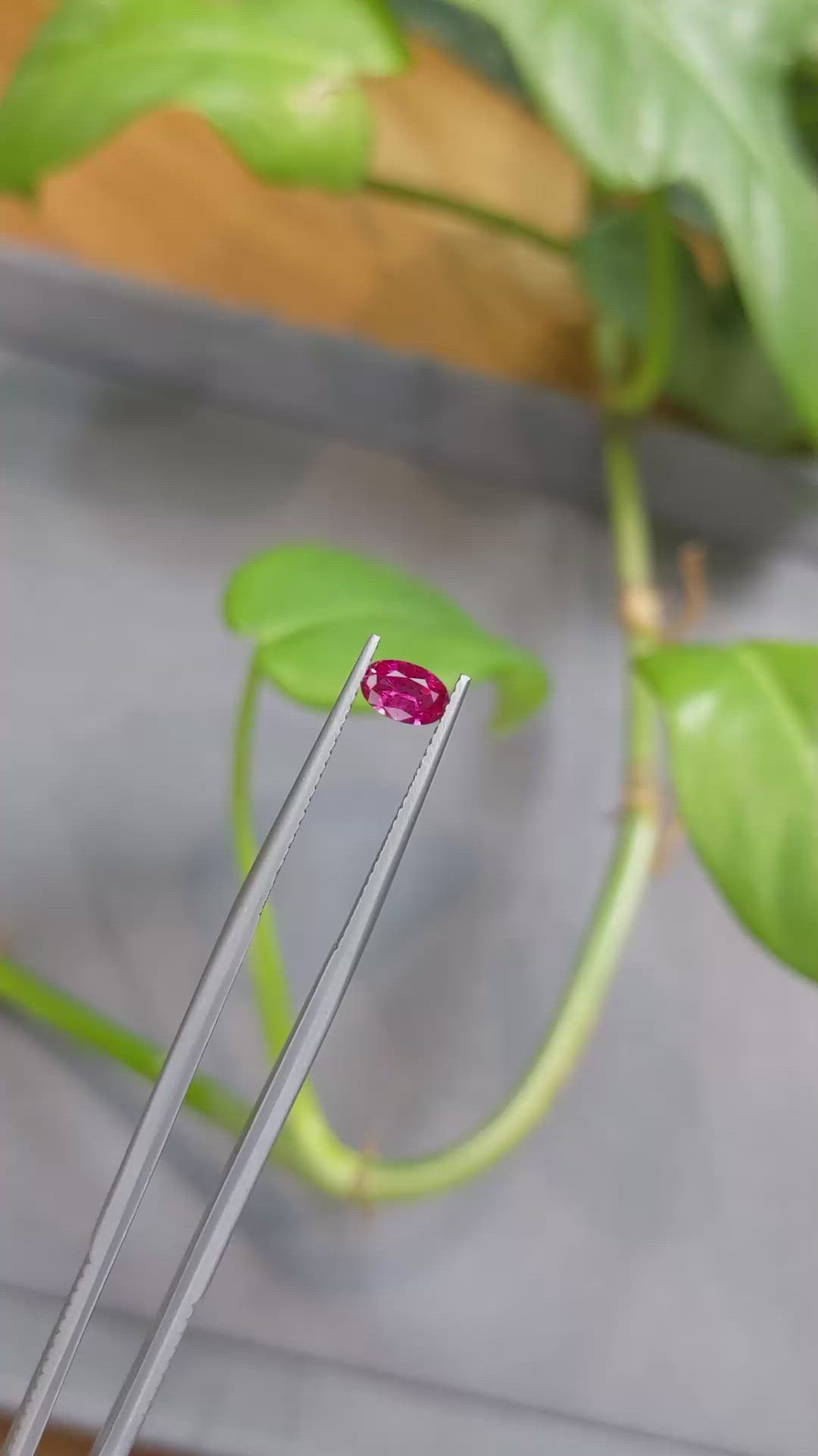 0.53 Ct. Ruby from Burma (Myanmar) Size Video