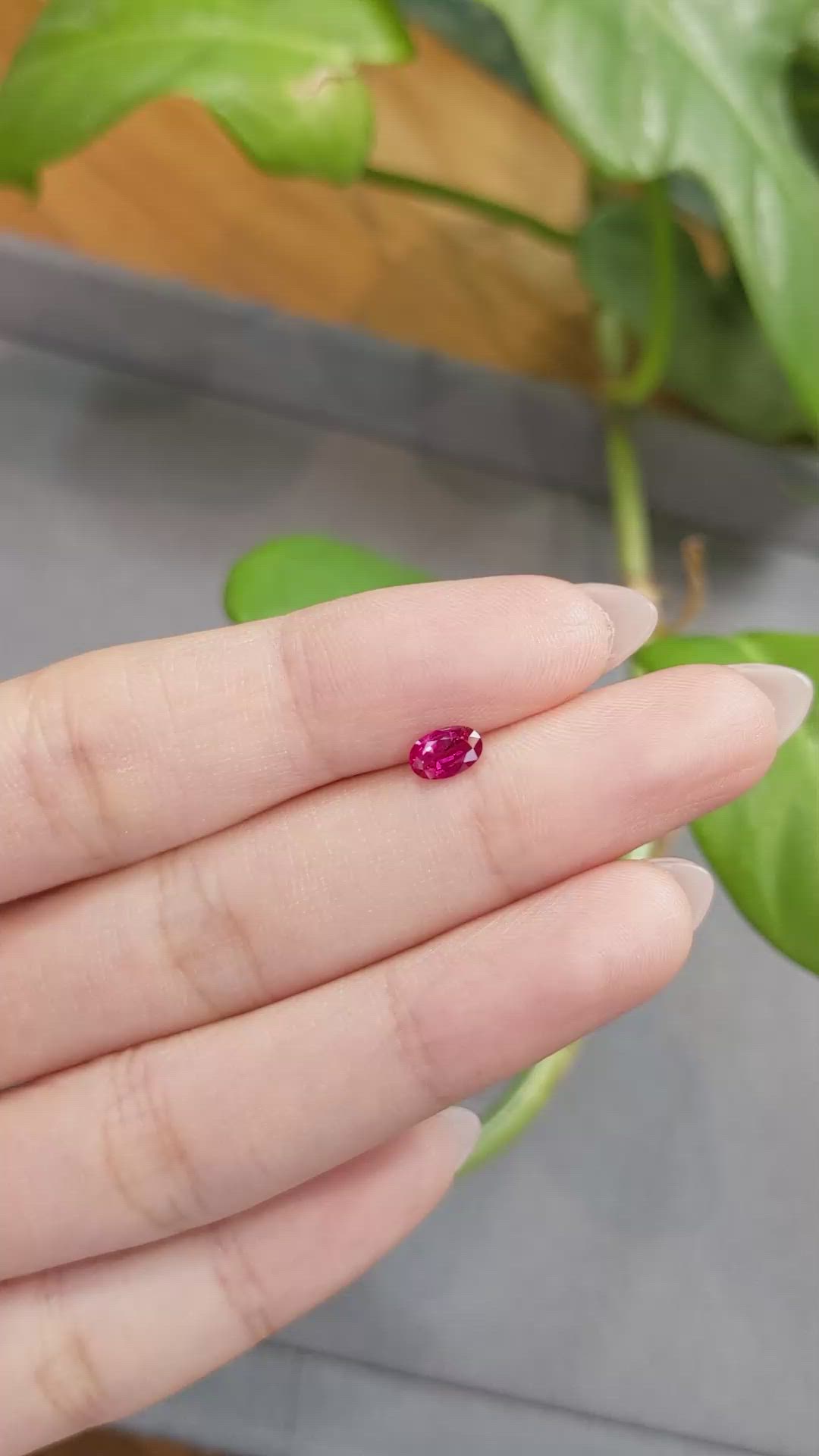 0.53 Ct. Ruby from Burma (Myanmar) Size Video