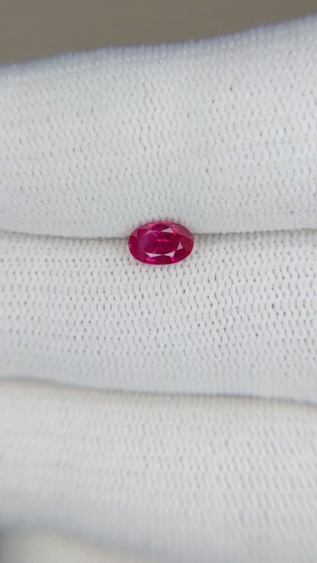 0.58 Ct. Ruby from Burma (Myanmar) Size Video