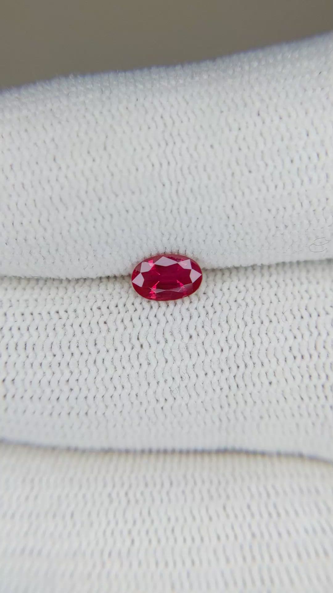 0.51 Ct. Ruby from Burma (Myanmar) Size Video