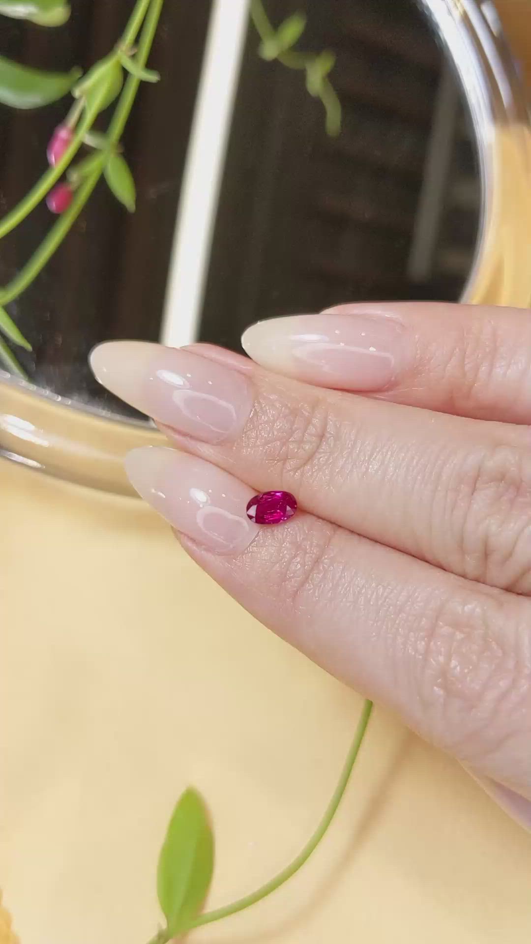 0.46 Ct. Ruby from Burma (Myanmar) Size Video