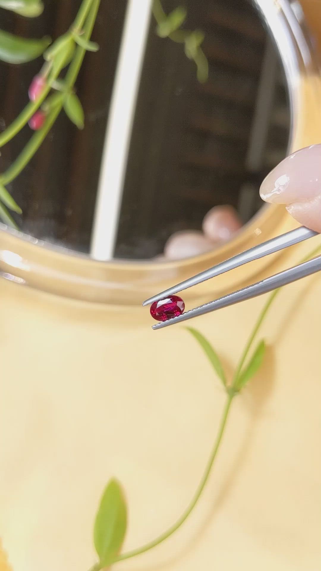 0.55 Ct. Ruby from Burma (Myanmar) Size Video