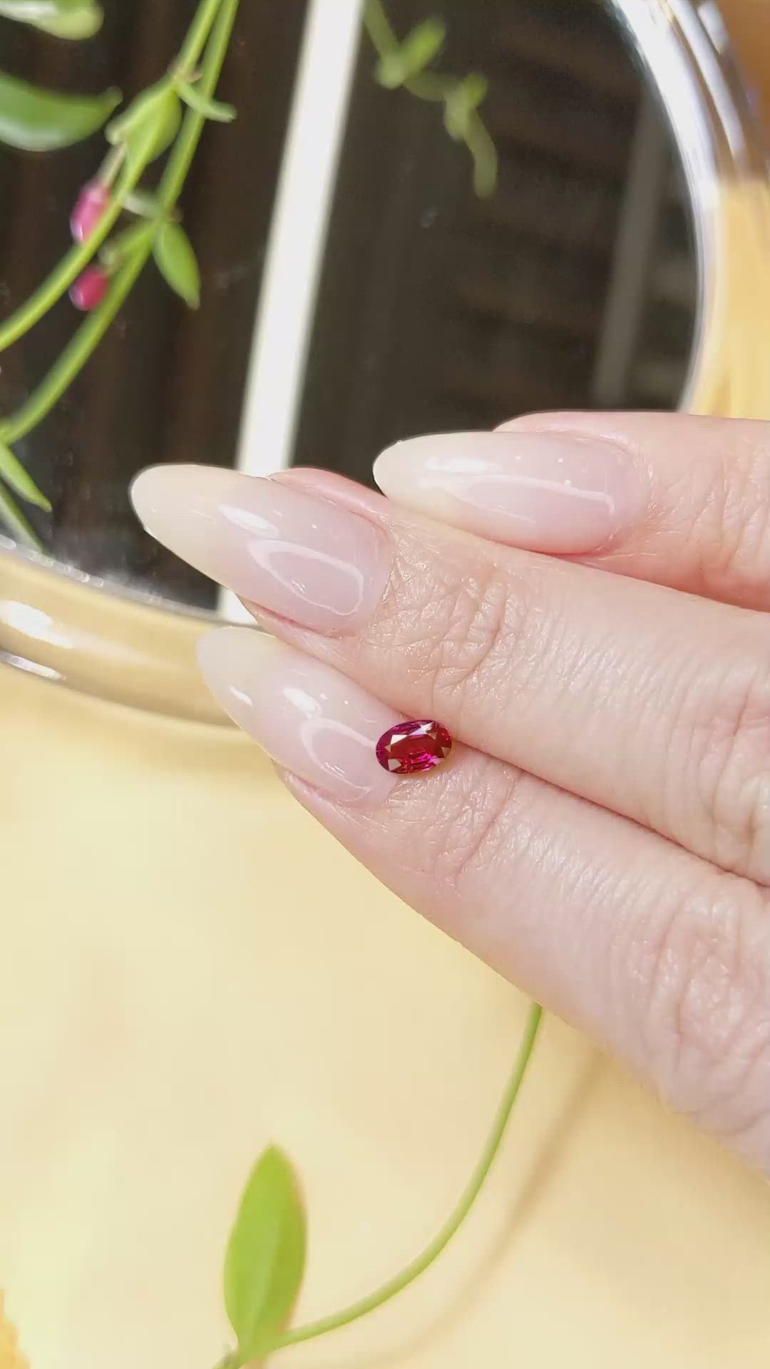 0.55 Ct. Ruby from Burma (Myanmar) Size Video