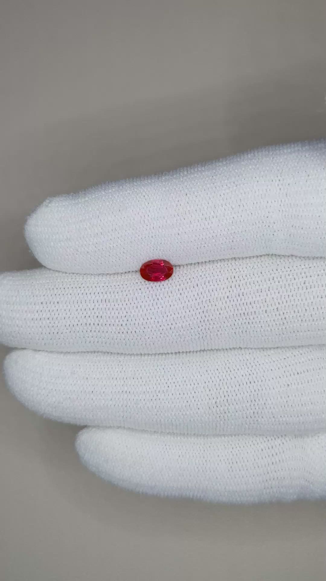 0.55 Ct. Ruby from Burma (Myanmar) Size Video