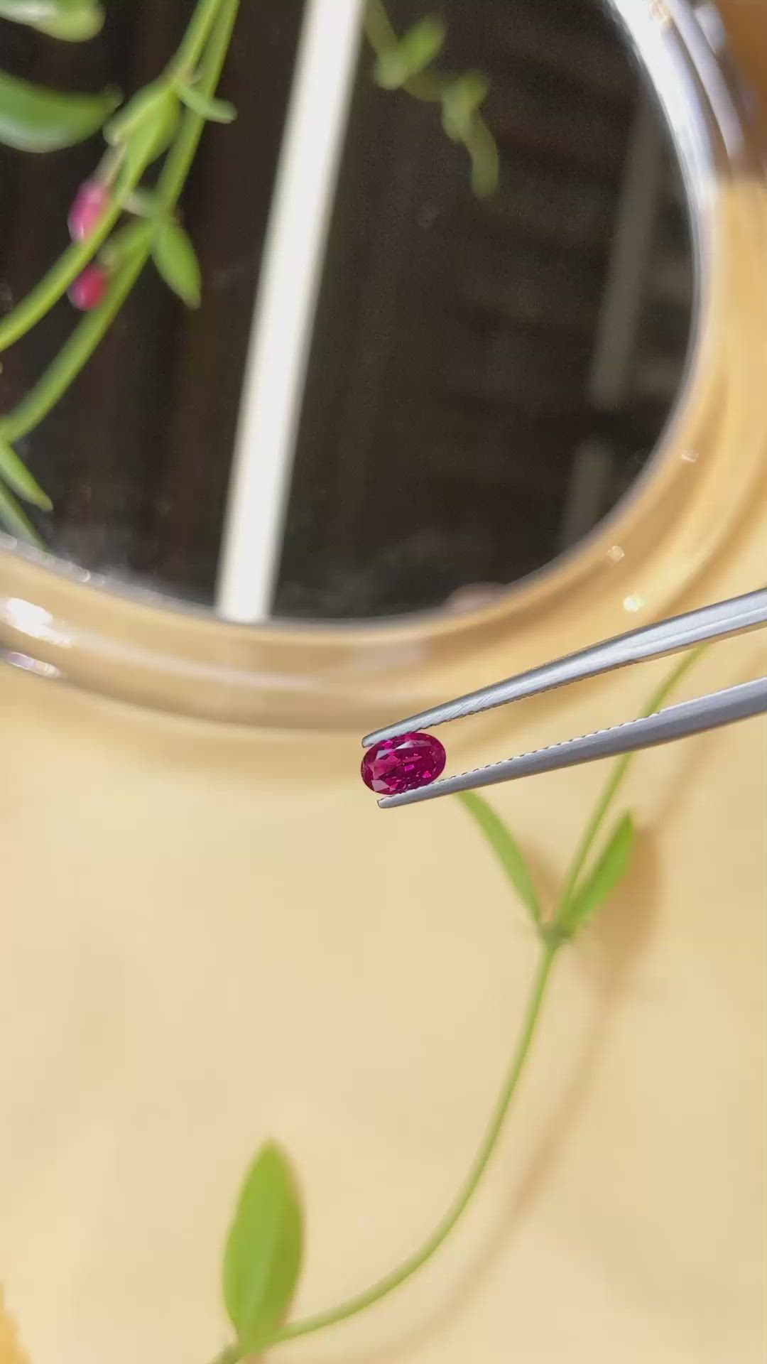 0.55 Ct. Ruby from Burma (Myanmar) Size Video