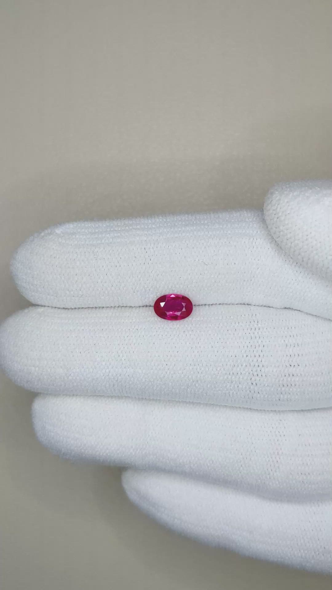 0.54 Ct. Ruby from Burma (Myanmar) Size Video