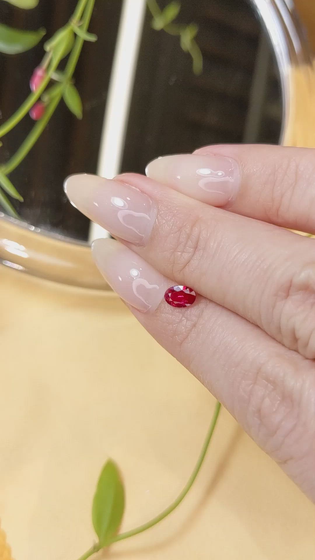 0.45 Ct. Ruby from Burma (Myanmar) Size Video