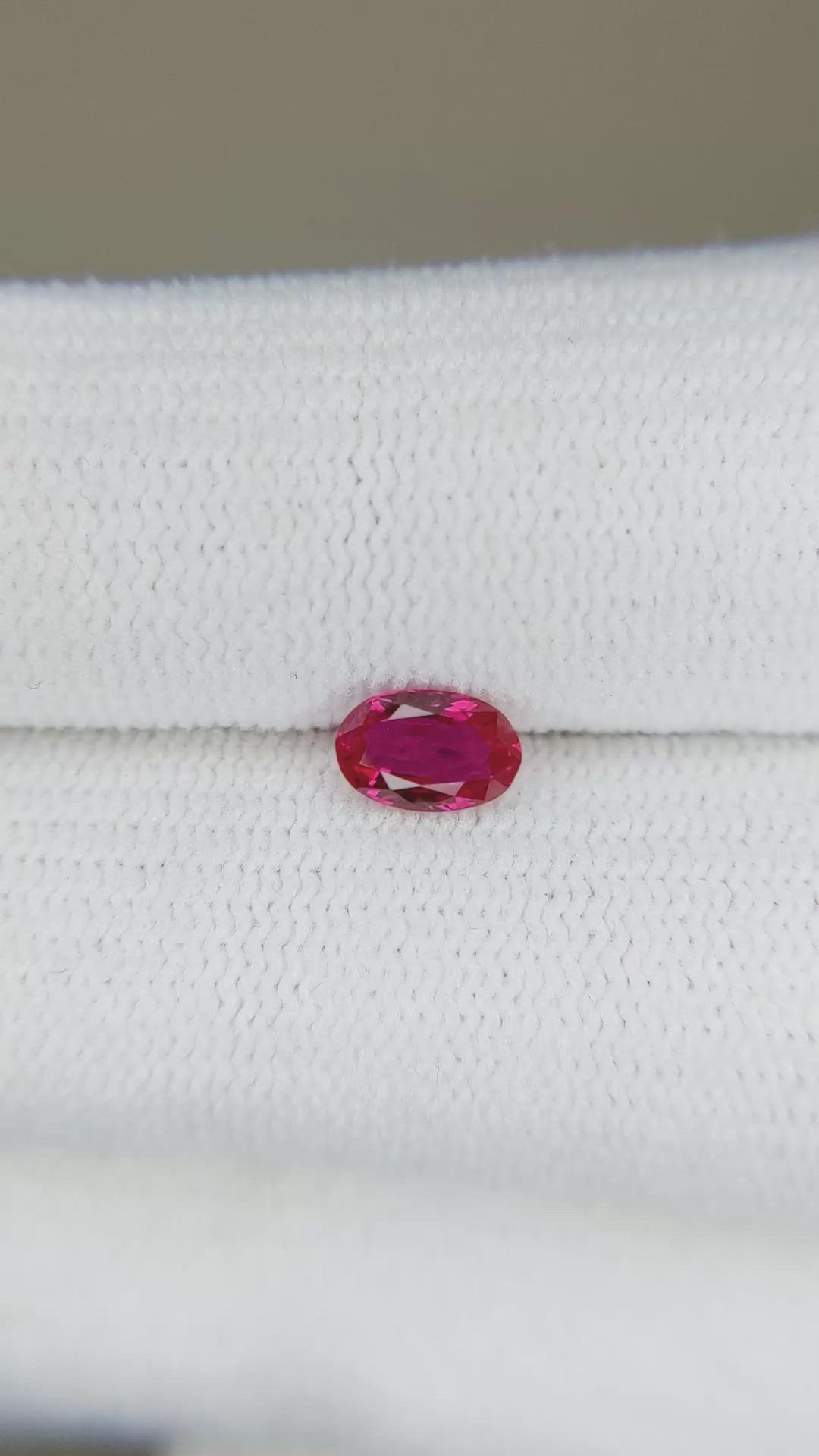 0.51 Ct. Ruby from Burma (Myanmar) Size Video