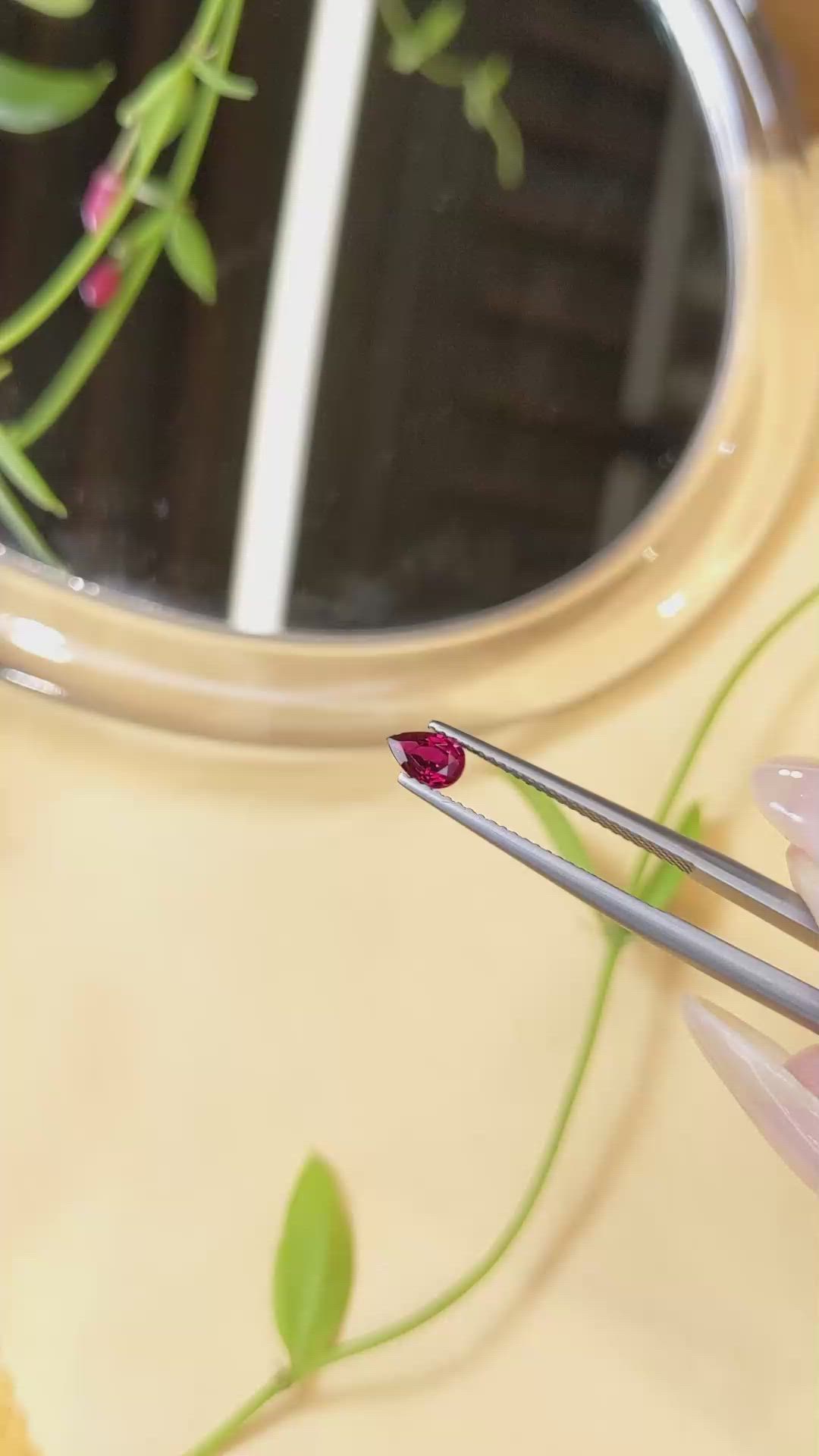 0.42 Ct. Ruby from Thailand Size Video