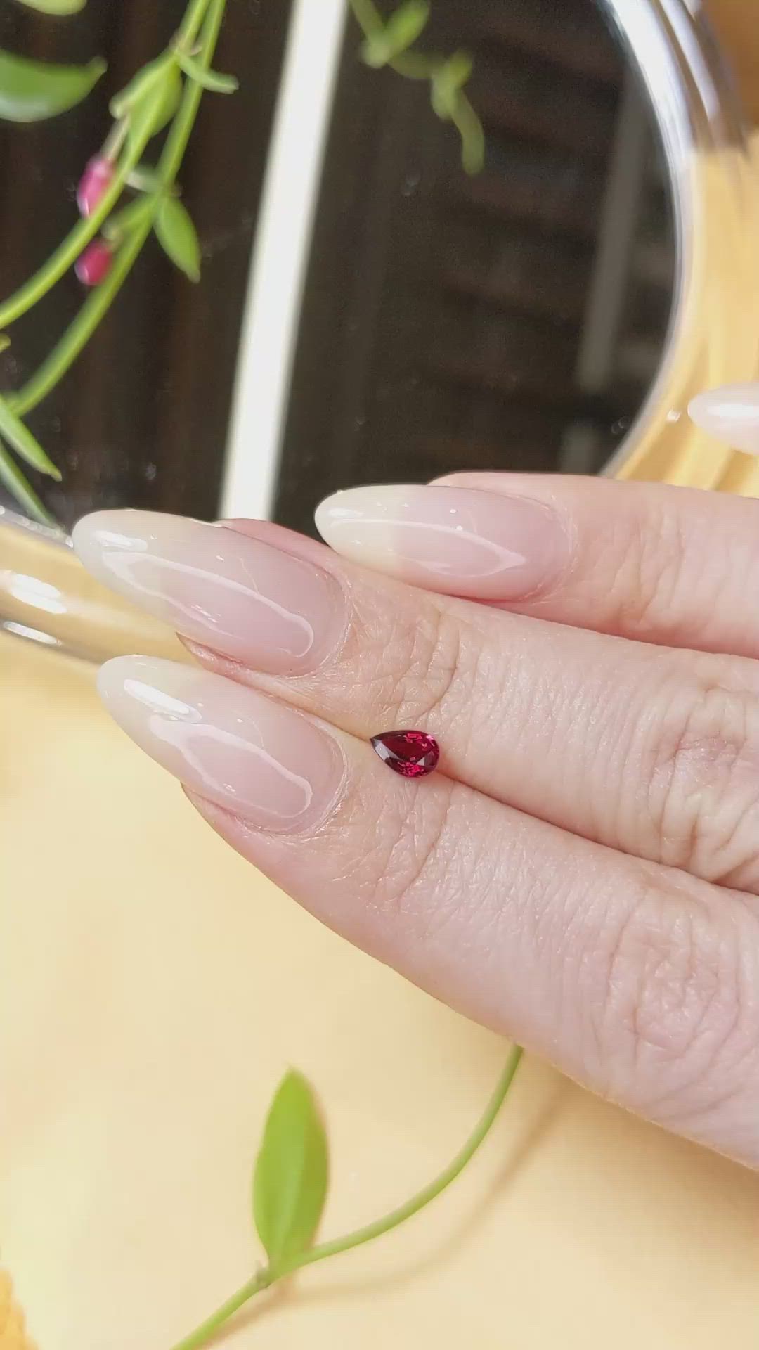 0.42 Ct. Ruby from Thailand Size Video