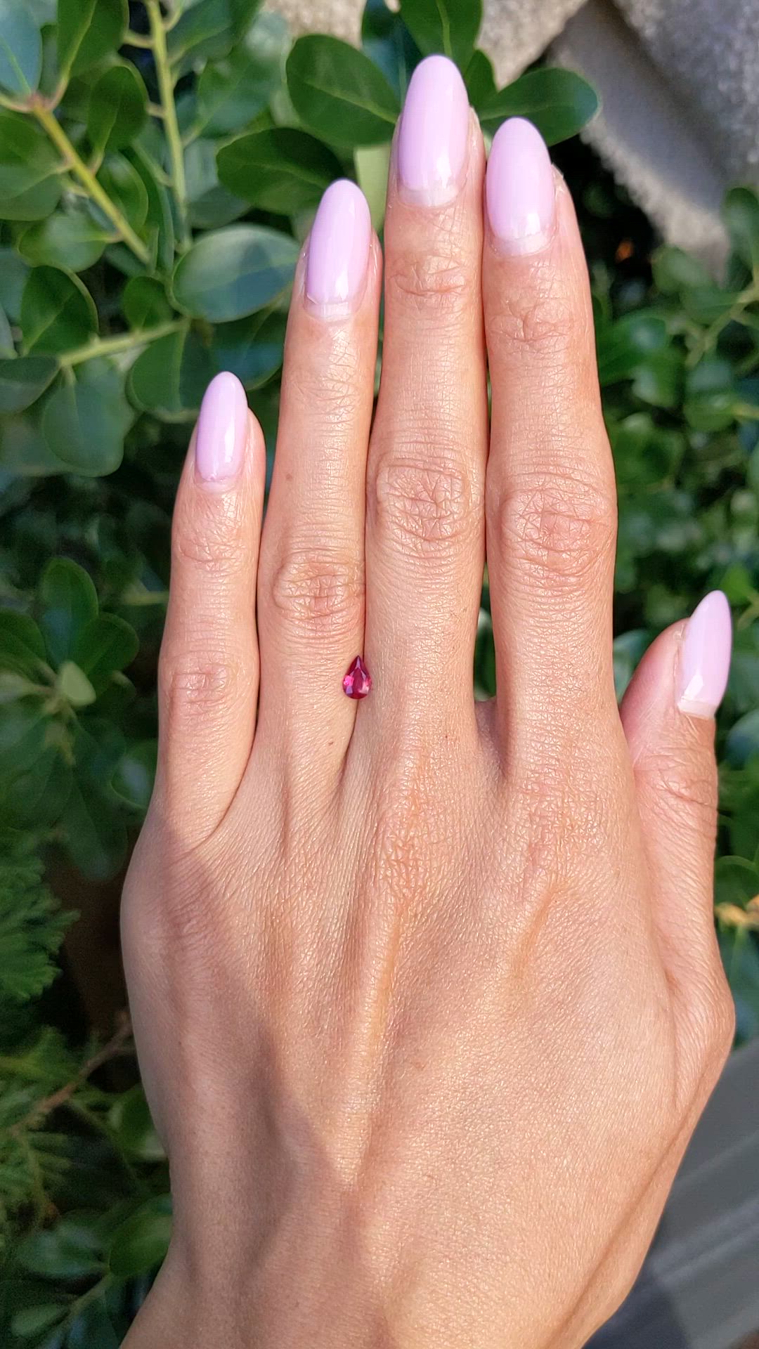 0.34 Ct. Ruby from Thailand Size Video