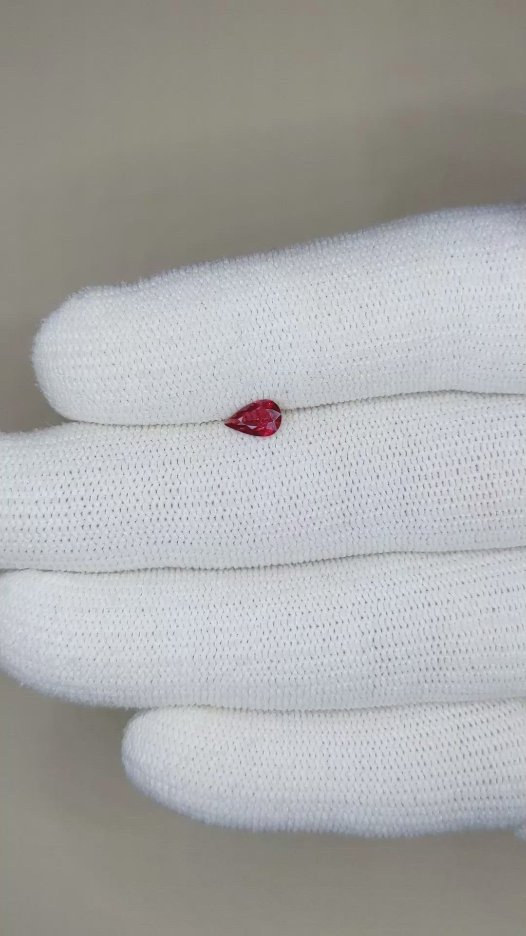 0.32 Ct. Ruby from Thailand Size Video