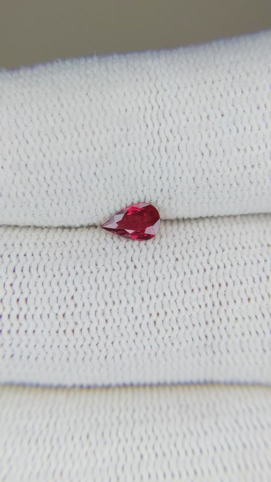 0.32 Ct. Ruby from Thailand Size Video