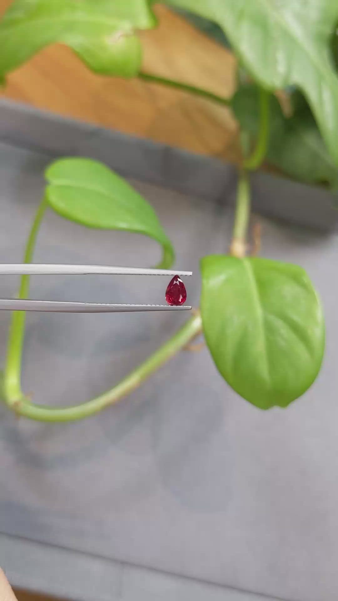 0.44 Ct. Ruby from Thailand Size Video