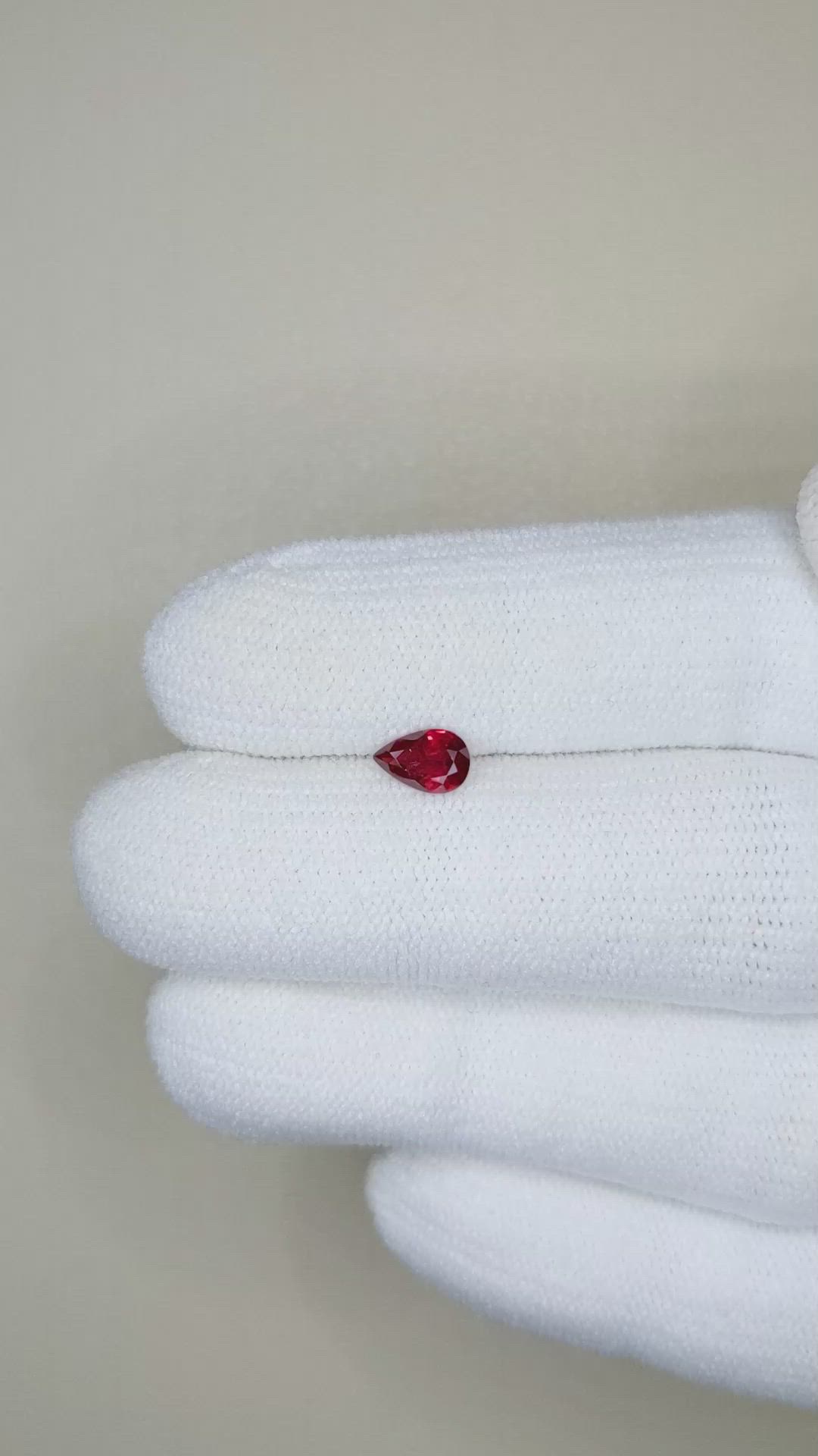 0.44 Ct. Ruby from Thailand Size Video