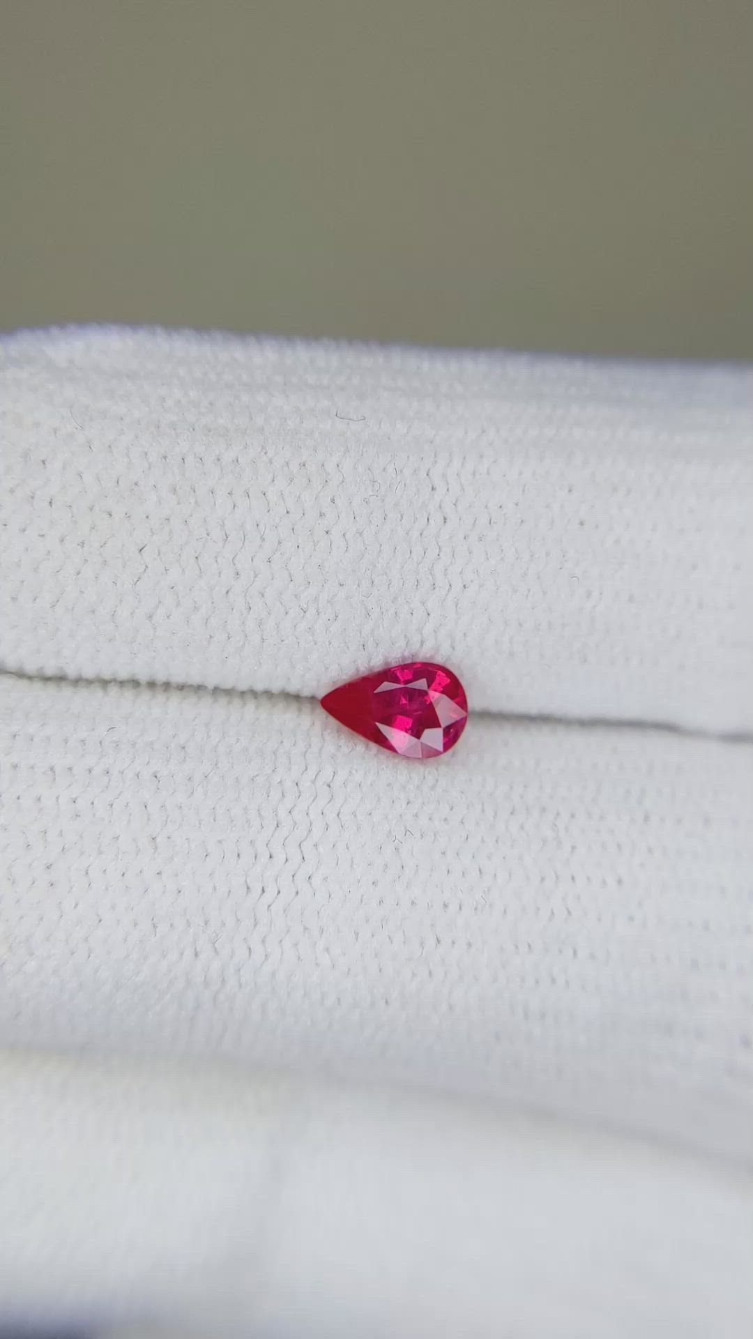 0.41 Ct. Ruby from Burma (Myanmar) Size Video